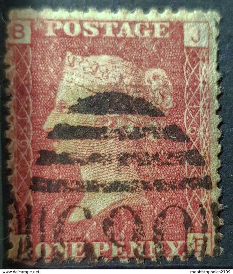 GREAT BRITAIN - Canceled Penny Red - Plate 161 - Sc# 33, SG# 43 - Queen Victoria 1p - Usati