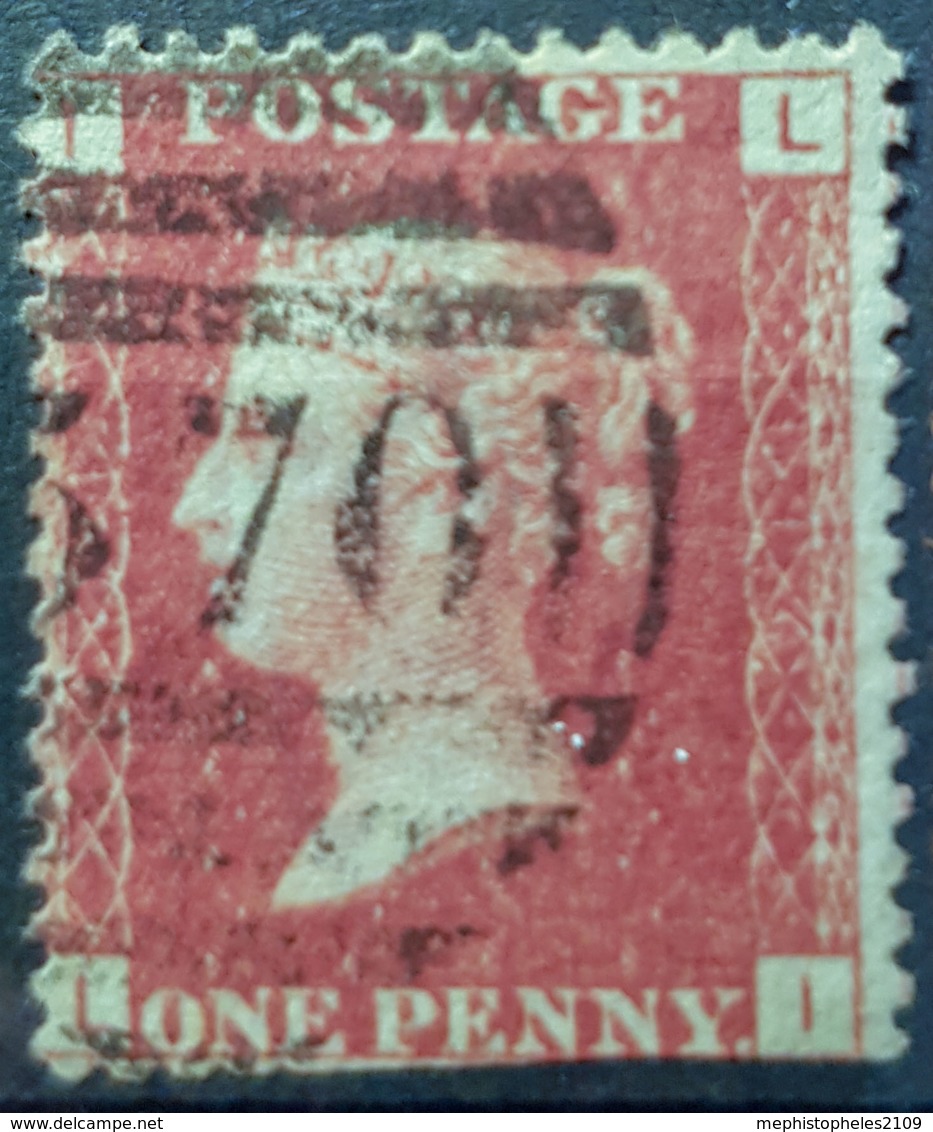 GREAT BRITAIN - Canceled Penny Red - Plate 114 - Sc# 33, SG# 43 - Queen Victoria 1p - Gebruikt