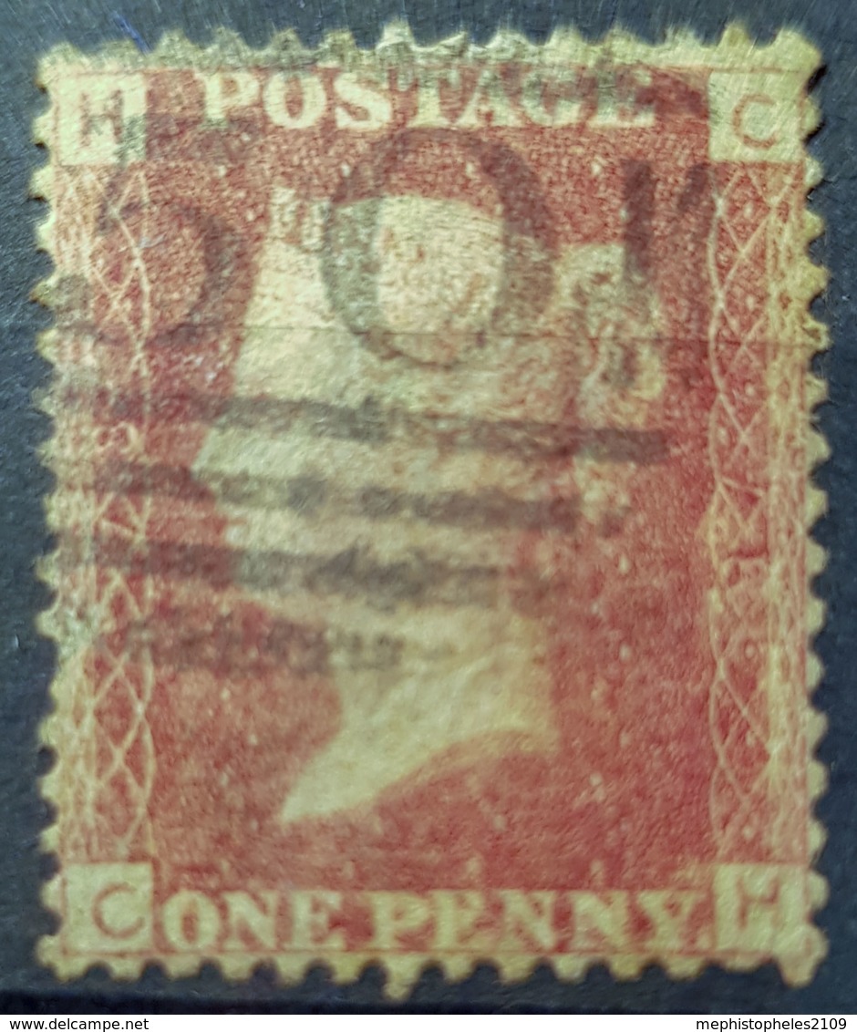 GREAT BRITAIN - Canceled Penny Red - Plate 78 - Sc# 33, SG# 43 - Queen Victoria 1p - Usati