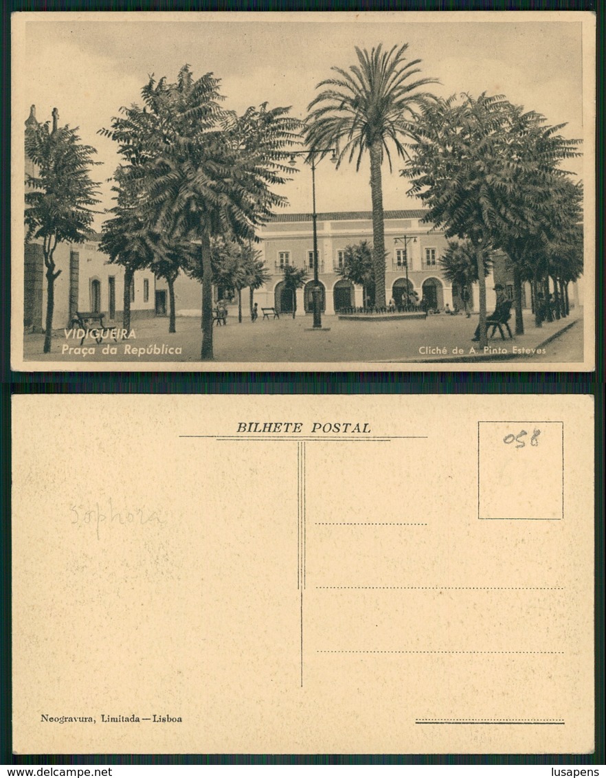 PORTUGAL - VIDIGUEIRA [ 038 ] - PRAÇA DA REPUBLICA CÂMARA MUNICIPAL PAÇOS DO CONCELHO PRAÇA DO MUNICIPIO - Beja