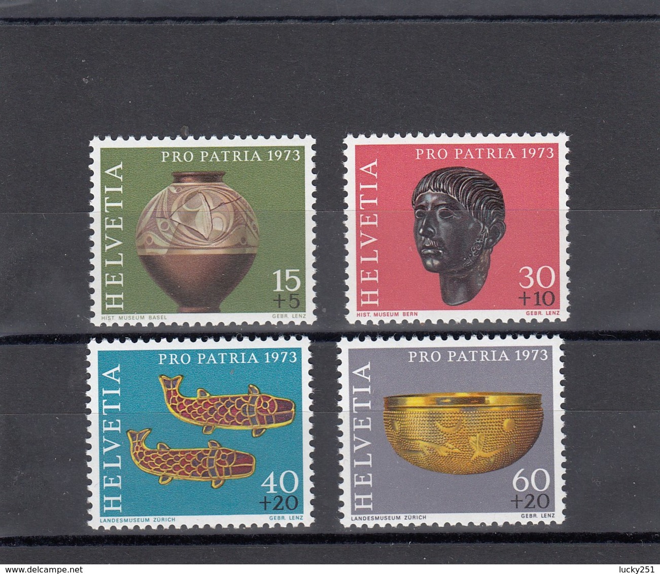 Suisse - 1973 - Neufs** - N° YT 926/29 - Trésors Archéologiques - Unused Stamps
