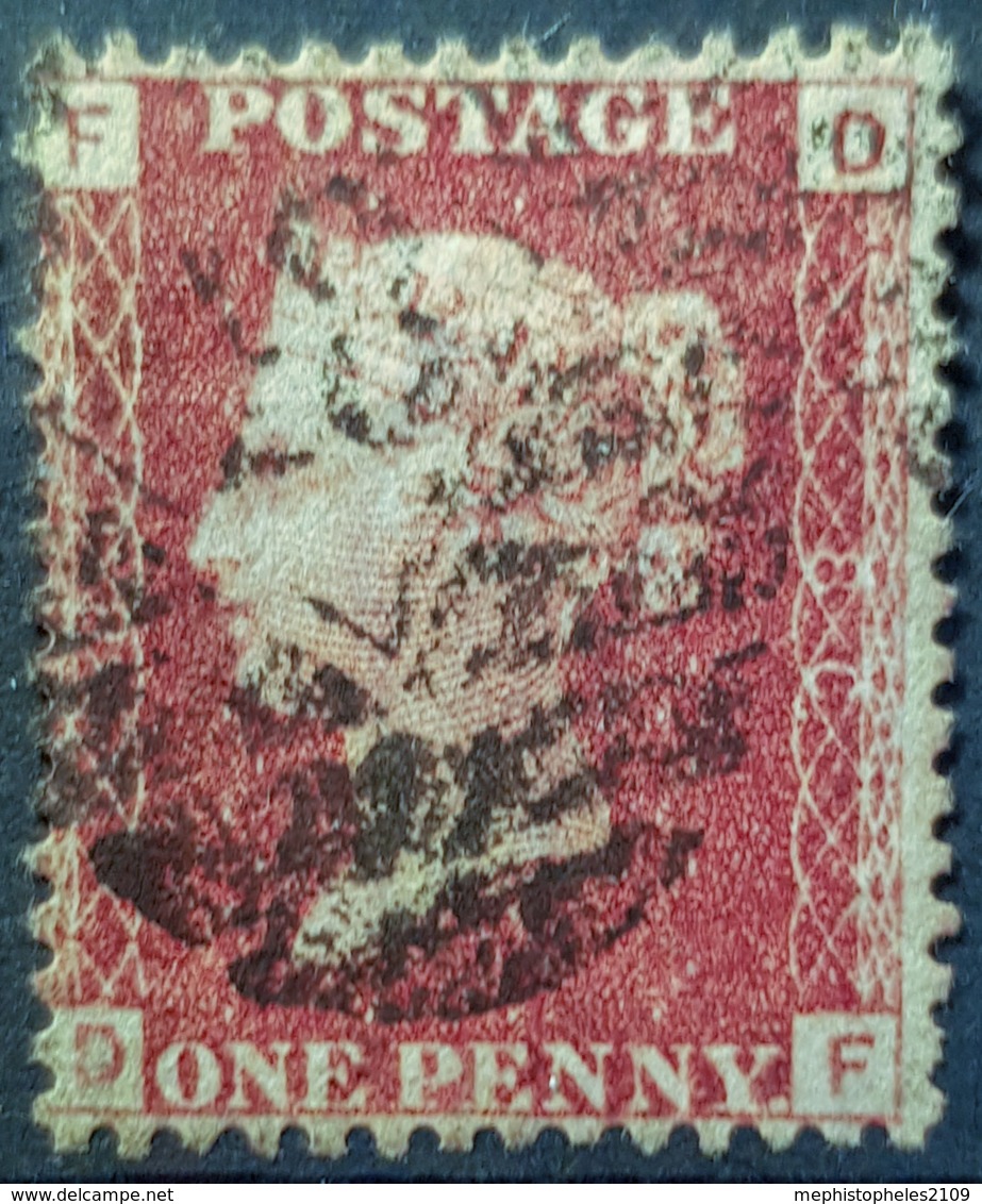 GREAT BRITAIN - Canceled Penny Red - Plate 86 - Sc# 33, SG# 43 - Queen Victoria 1p - Gebruikt