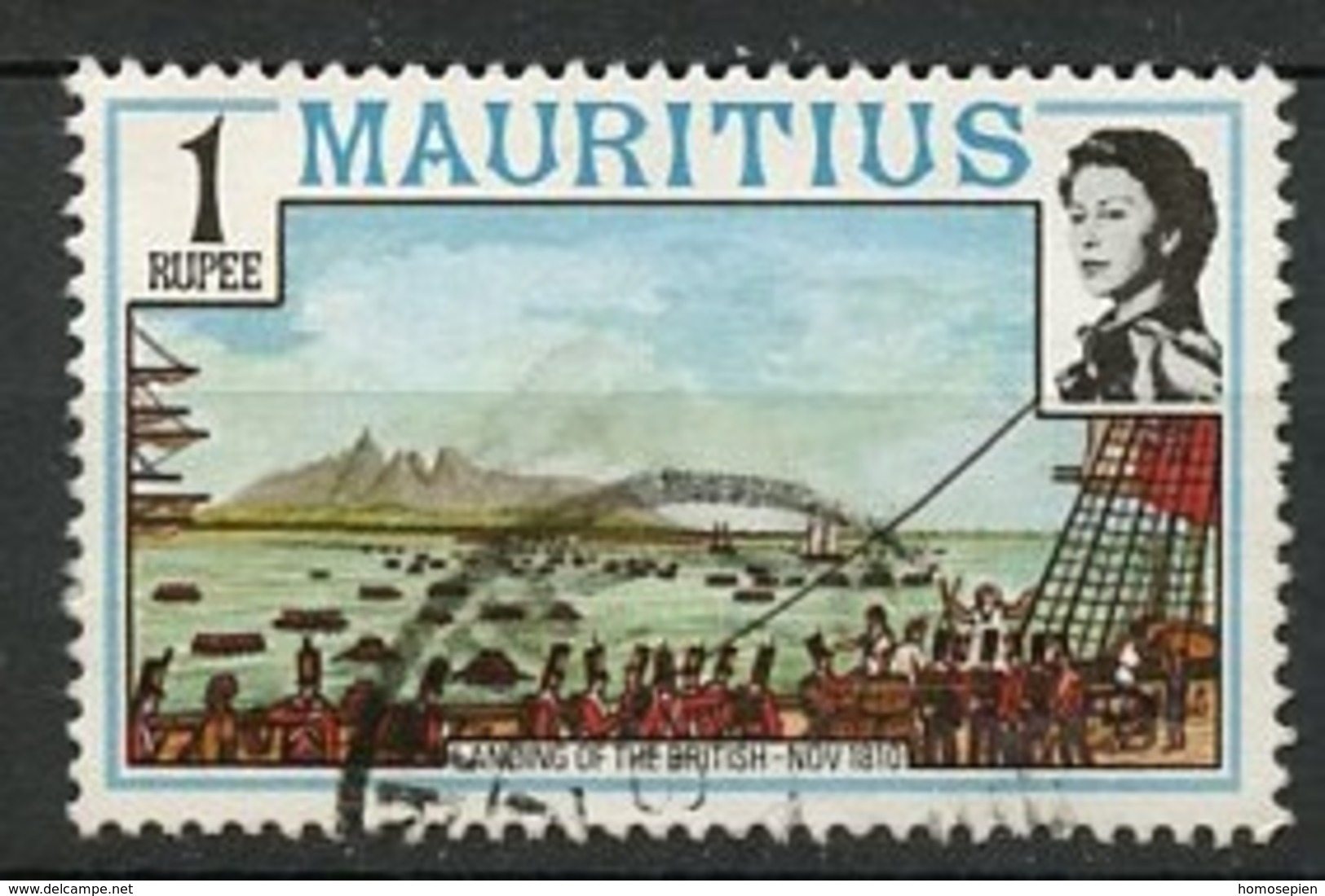 Maurice - Mauritius 1978 Y&T N°460 - Michel N°449 (o) - 1r Arrivée Des Anglais - Maurice (1968-...)