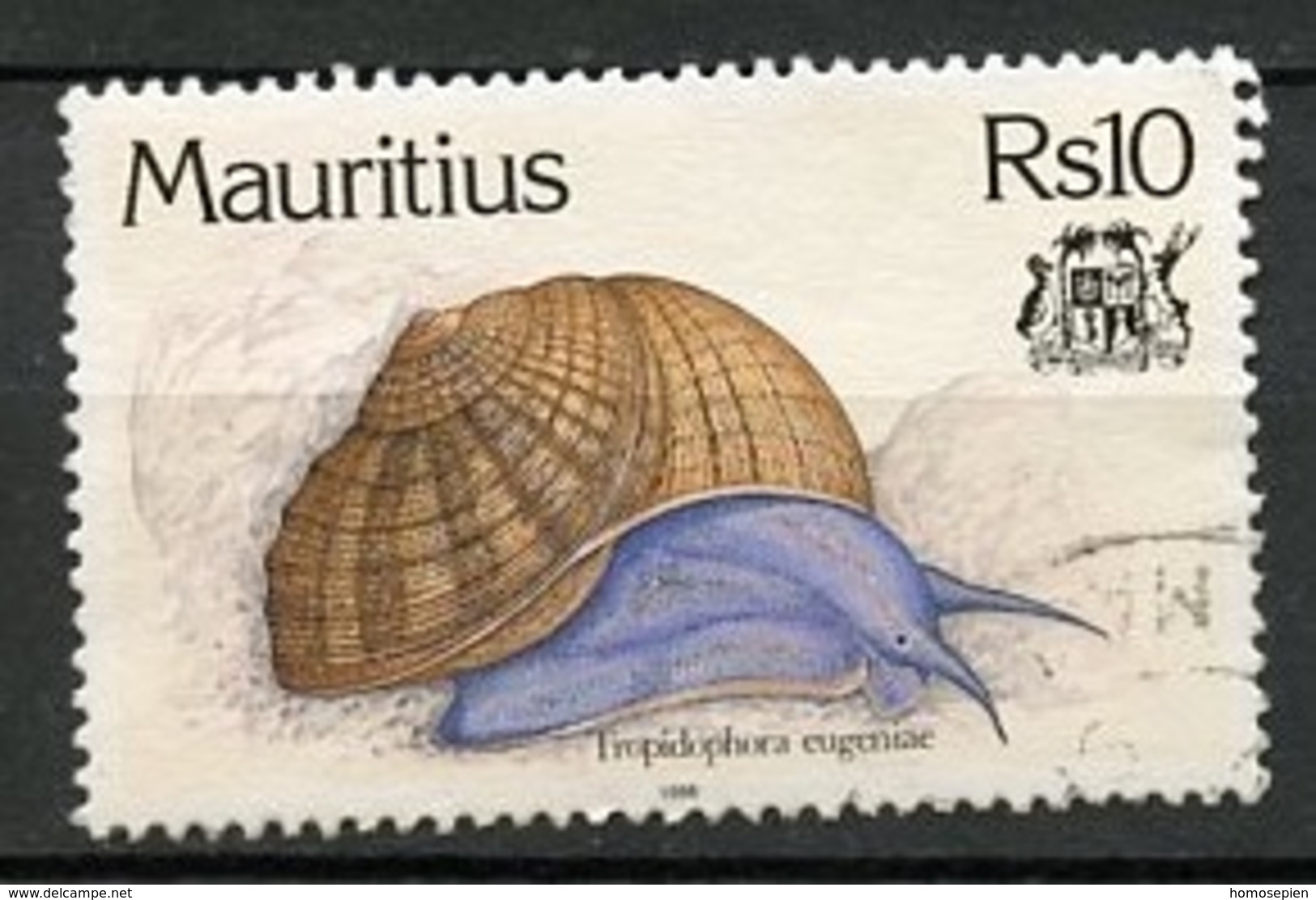 Maurice - Mauritius 1996 Y&T N°857 - Michel N°(?) (o) - 10r Escargot - Maurice (1968-...)