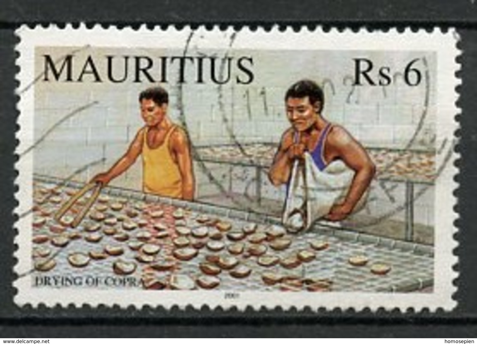 Maurice - Mauritius 2001 Y&T N°985 - Michel N°(?) (o) - 6r Séchage Du Copra - Maurice (1968-...)