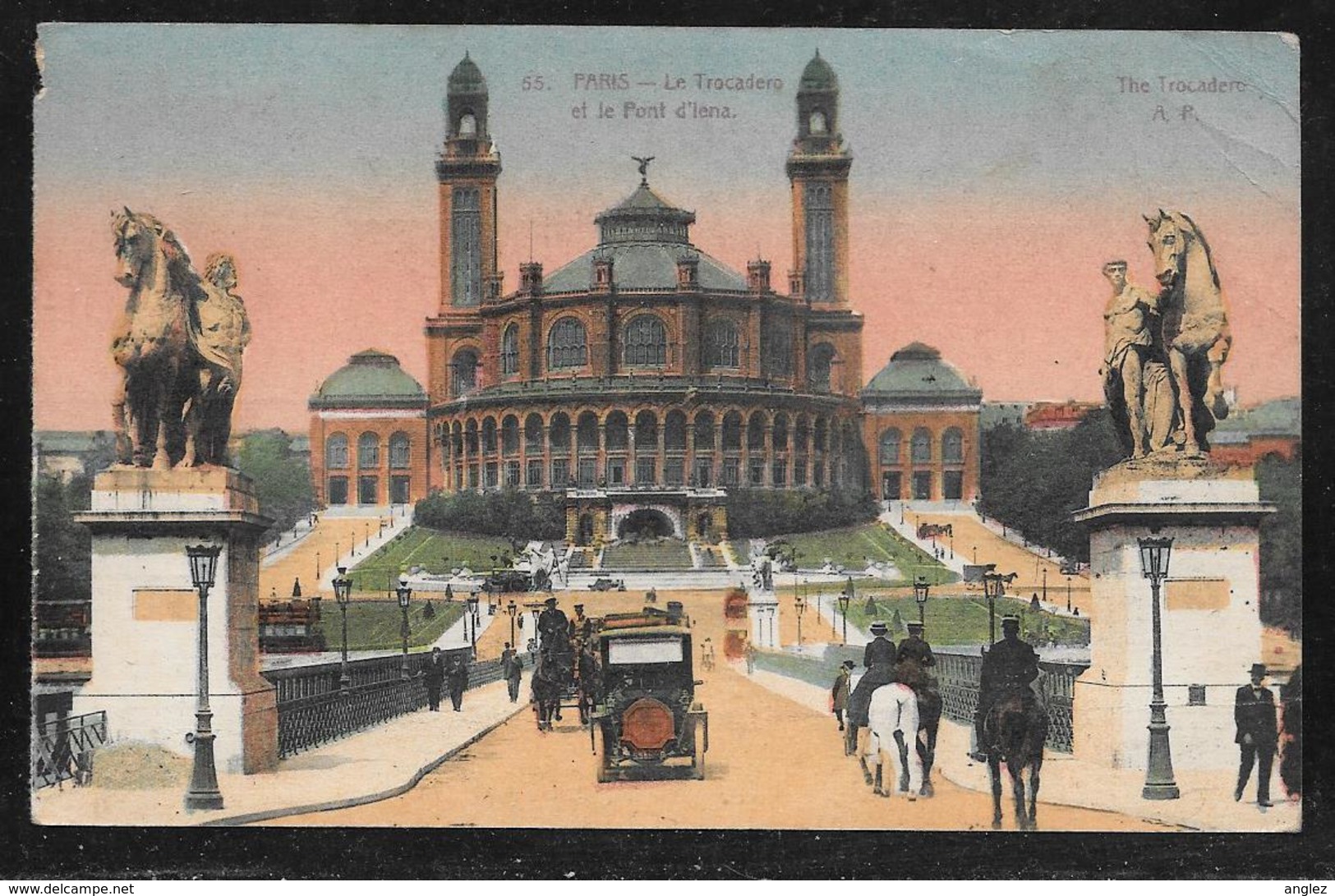 Paris - Le Trocadero Et Le Pont D'Iena - Colour View - Posted 1927 To Liverpool - Sonstige & Ohne Zuordnung