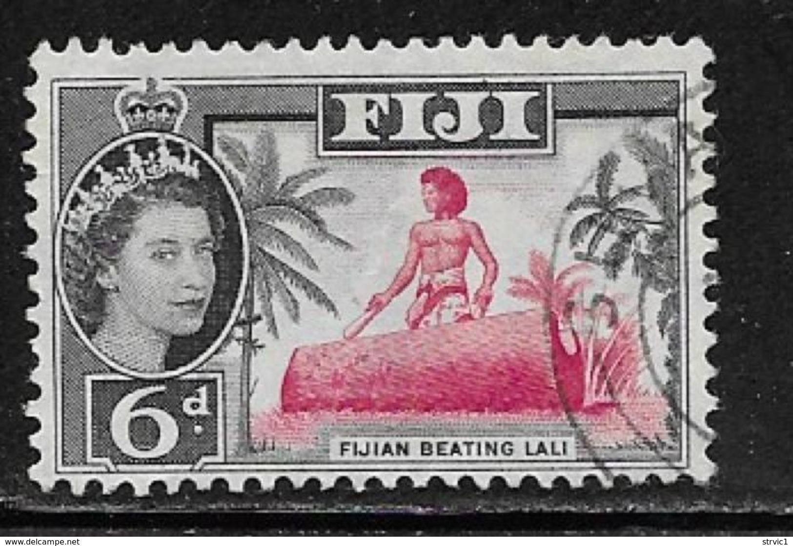 Fiji Scott # 168 Used Beating Drum, 1961 - Fiji (...-1970)