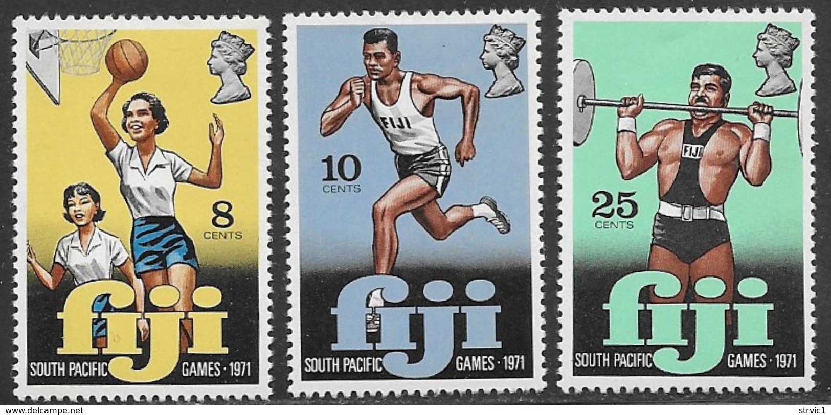 Fiji Scott # 321-3 Mint Hinged South Pacific Games, 1971 - Fiji (...-1970)
