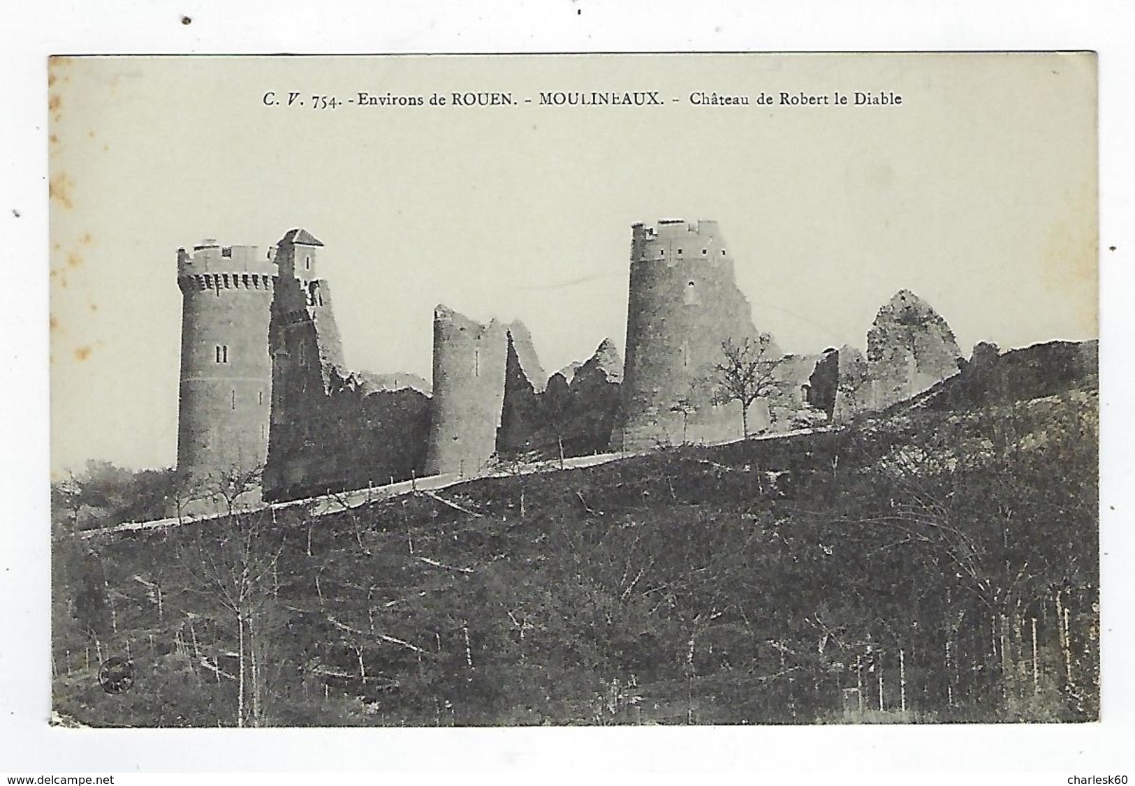 CPA 76 - Environs De Rouen - Moulineaux - Château De Robert Le Diable - 754 - Canteleu