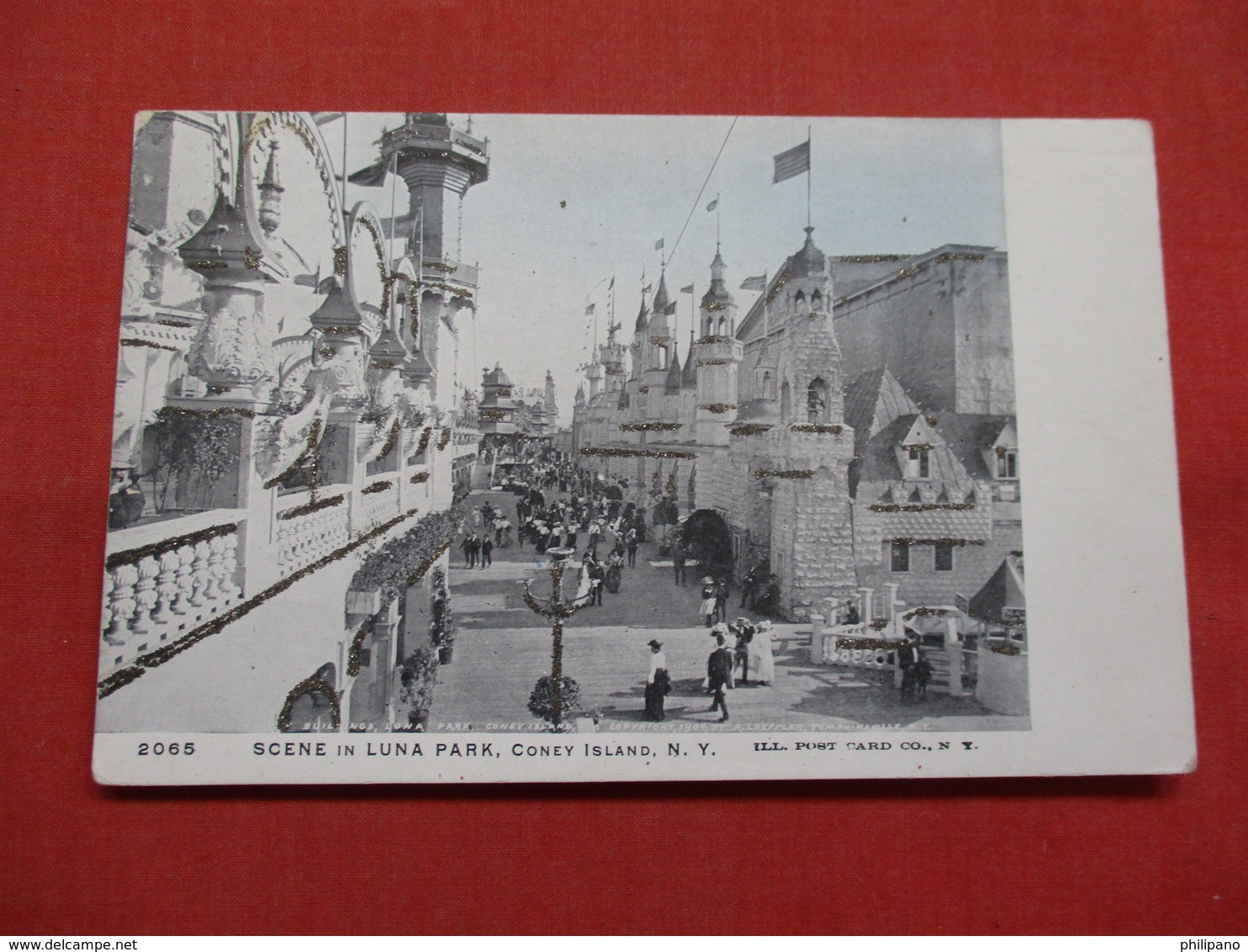 Scene In Luna Park  Coney Island  Glitter Added      New York > New York City     Ref    3560 - Manhattan