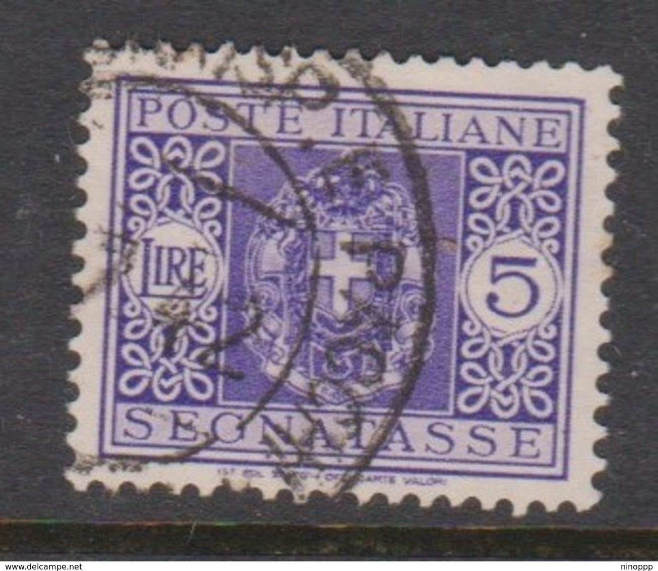 Italy PD 44 1934 King Victor Emanuel Postage Due,lire 5 Violet,used - Segnatasse