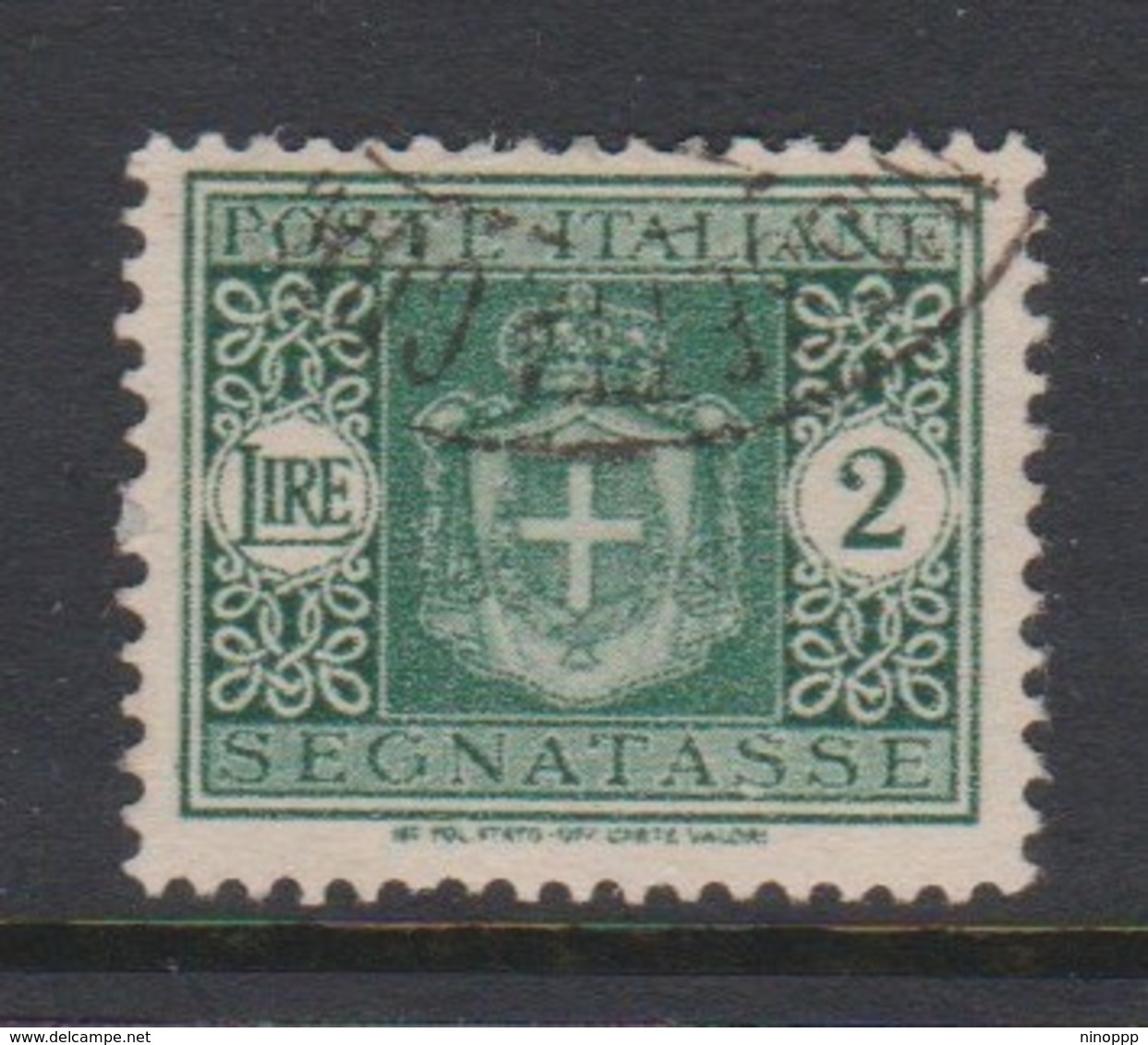 Italy PD 93 1945 Lieutenance  Postage Due,lire 2 Green,used - Postage Due