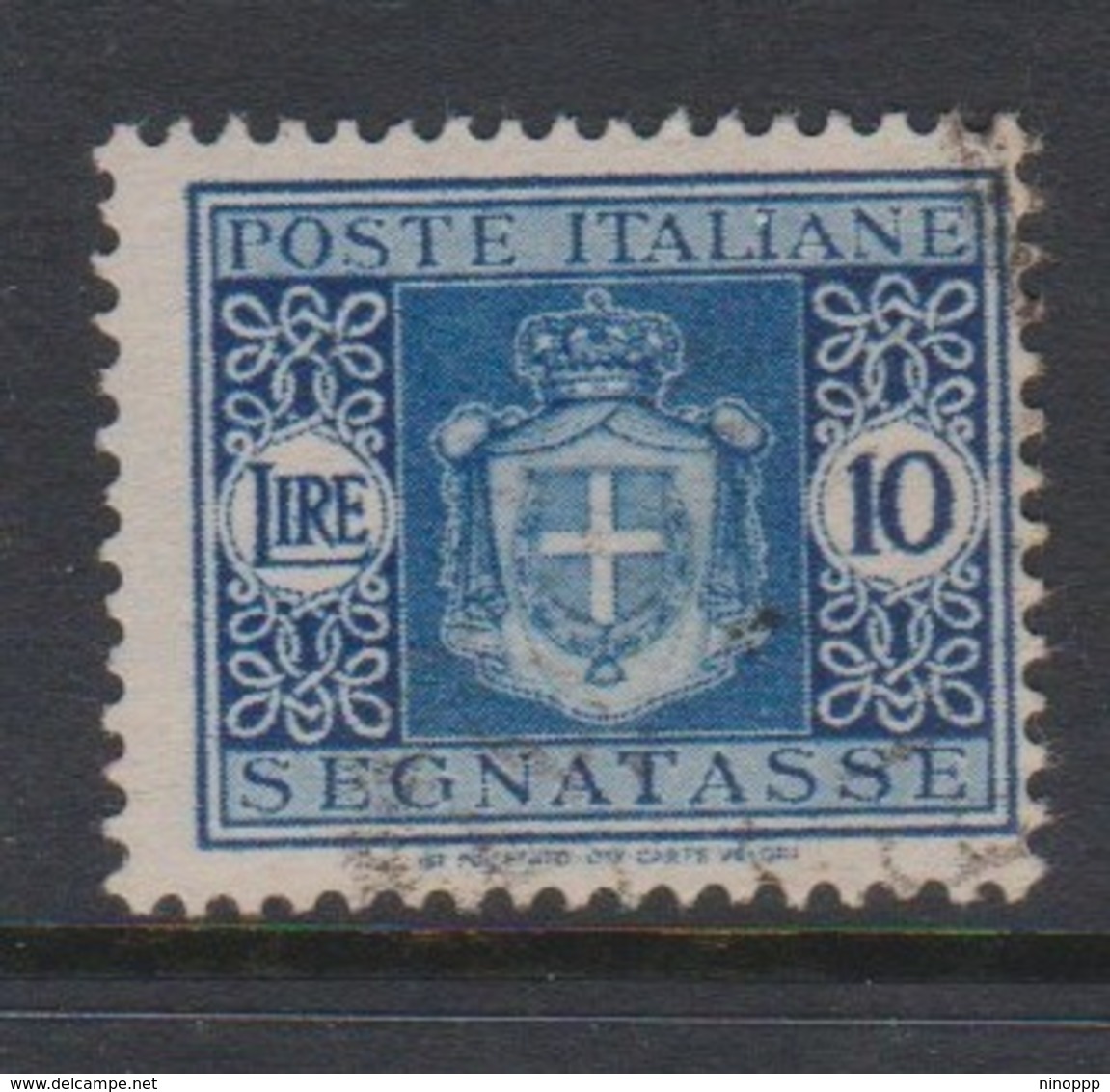 Italy PD 95 1945 Lieutenance  Postage Due,lire 10 Blue,used - Postage Due