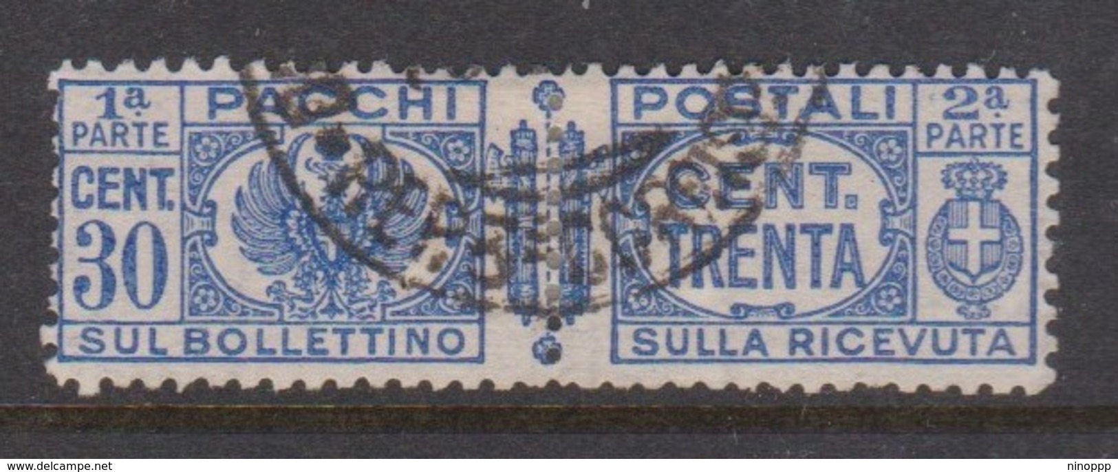 Italy PP 27 1927-32 King Victor Emanuel ,parcel Post, 30c Ultra,Used - Colis-postaux