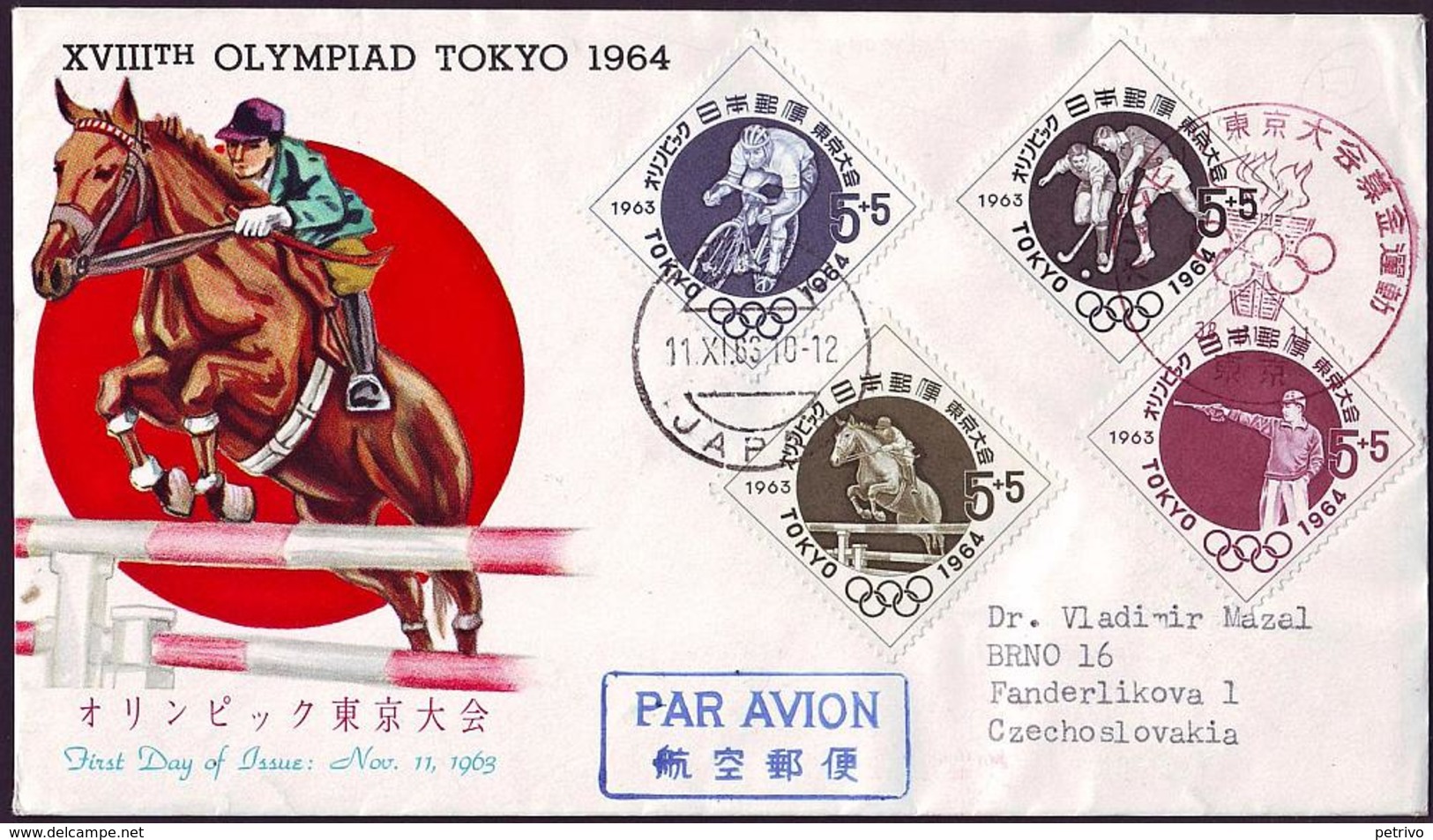 Japan - 1964 - Olympic Games 1964   - FDC - Sommer 1964: Tokio