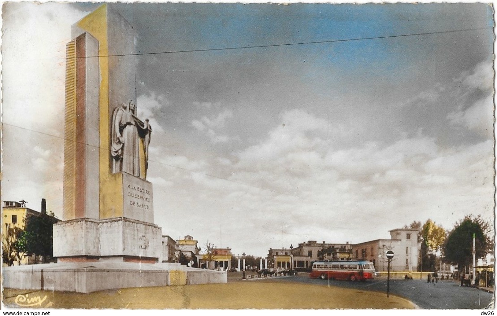 Lyon - Place D'Arsonval, Monument Aux Morts Du Service De Santé, Hôpital Edouard Herriot - Carte CIM Non Circulée - Lyon 3