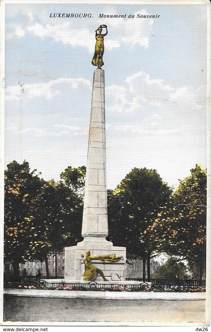 Luxembourg - Monument Du Souvenir - Edition Th. Wirol - Carte Colorisée, Non Circulée - Luxemburg - Stad