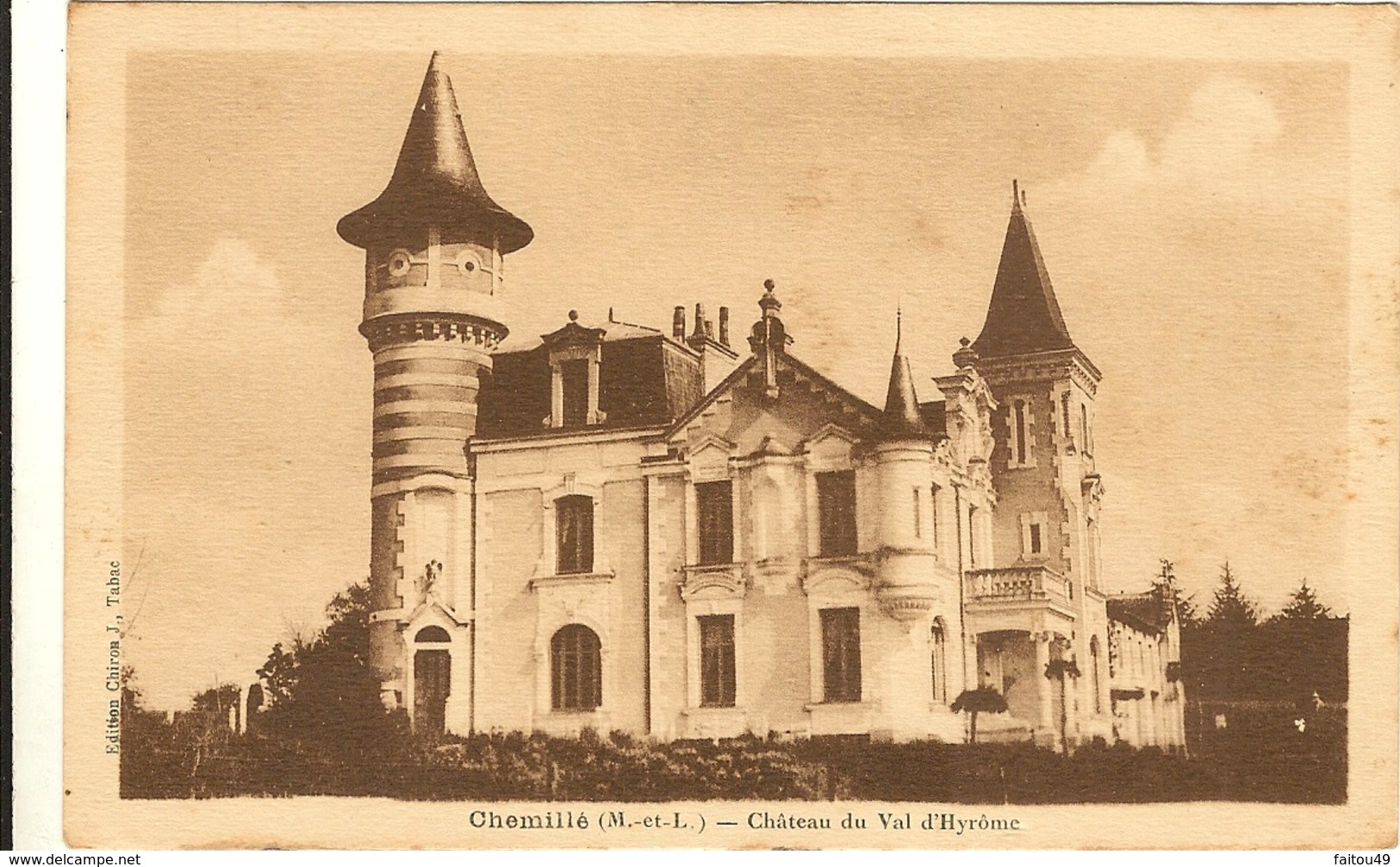 49 - CHEMILLE - Château Du Val-d'Hyrôme  199 - Chemille