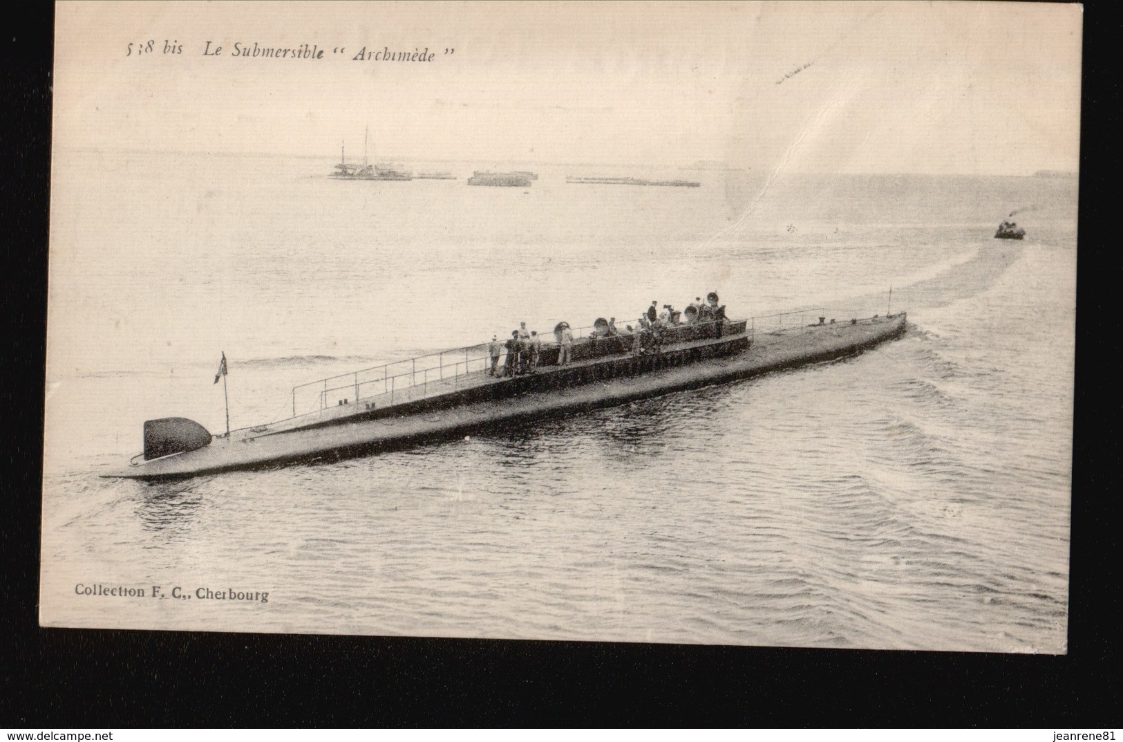 LOT048.....5 CPA CHERBOURG ...SOUS MARINS - 5 - 99 Cartes