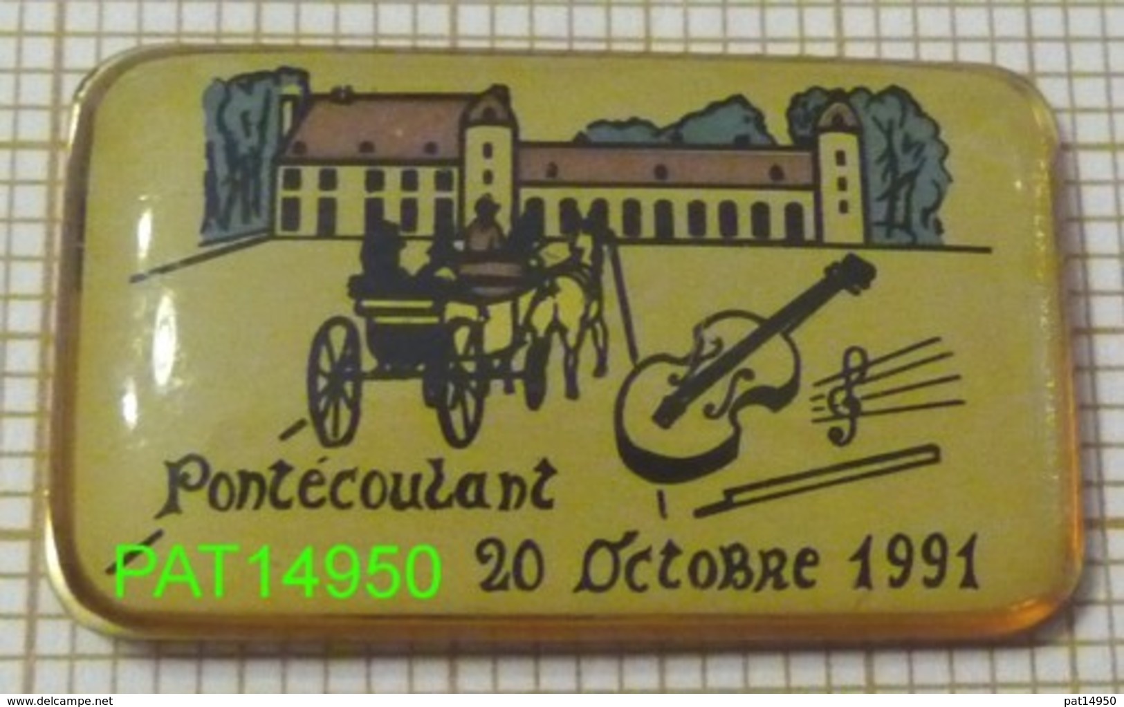 PONTECOULANT 1991  CALECHE  VIOLONCELLE  CONTREBASSE  Dpt 14 CALVADOS  SUISSE NORMANDE - Villes