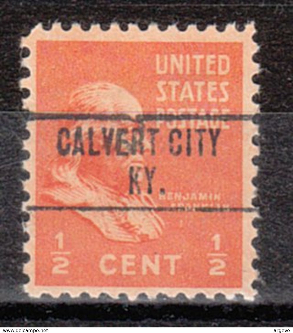 USA Precancel Vorausentwertung Preo, Locals Kentucky, Calvert City 748 - Vorausentwertungen