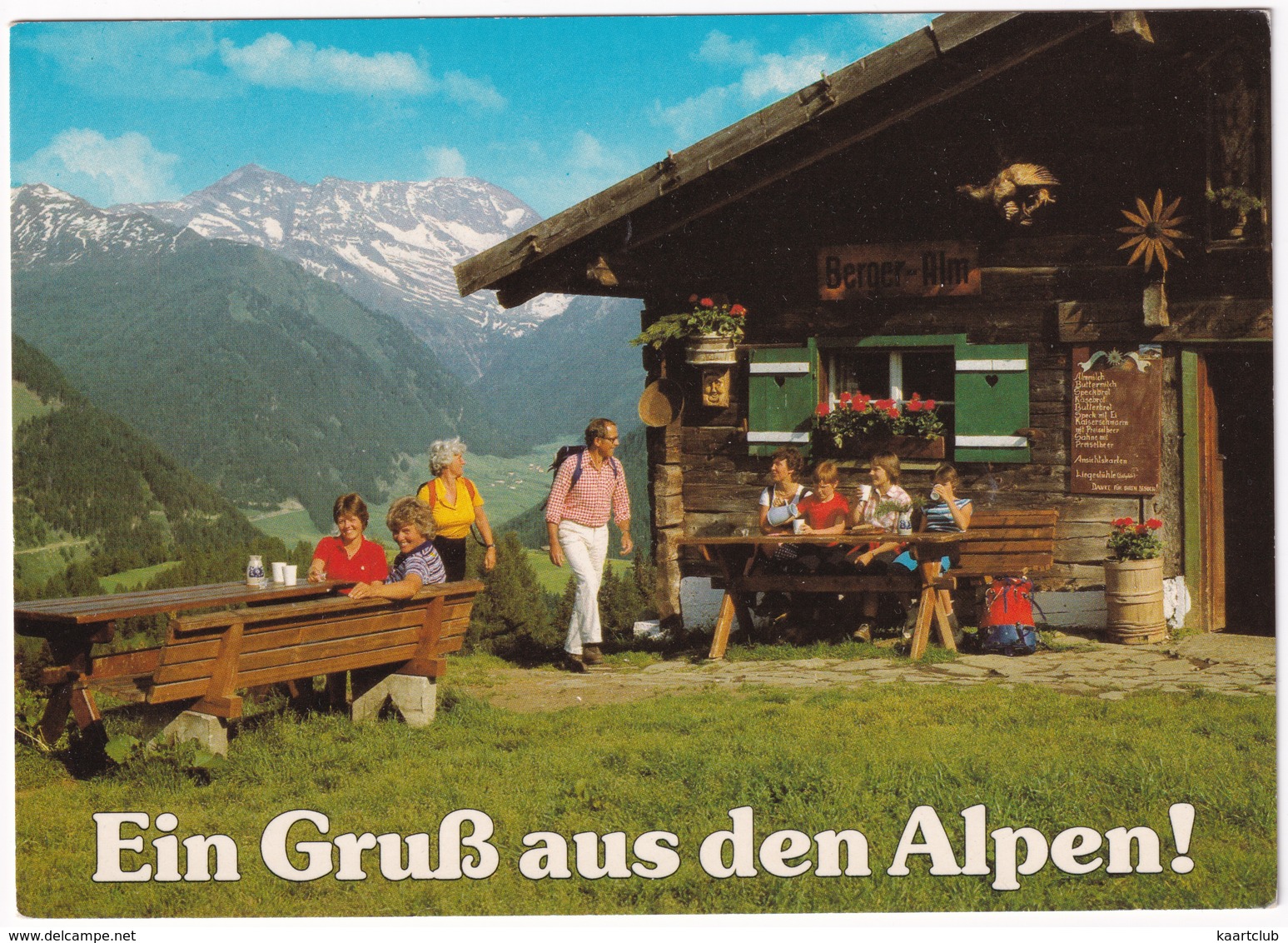 'Ein Gruß Aus Den Alpen!' - 'Berger-Alm', Steinach Am Brenner -  Tirol - (Austria) - Steinach Am Brenner
