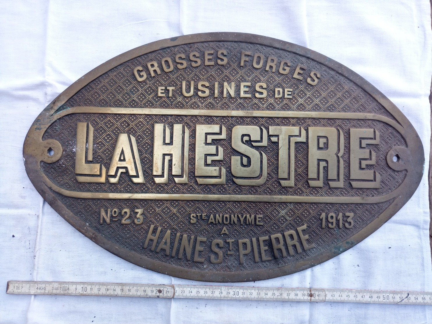 Plaque Identification Locomotive - Chemin De Fer