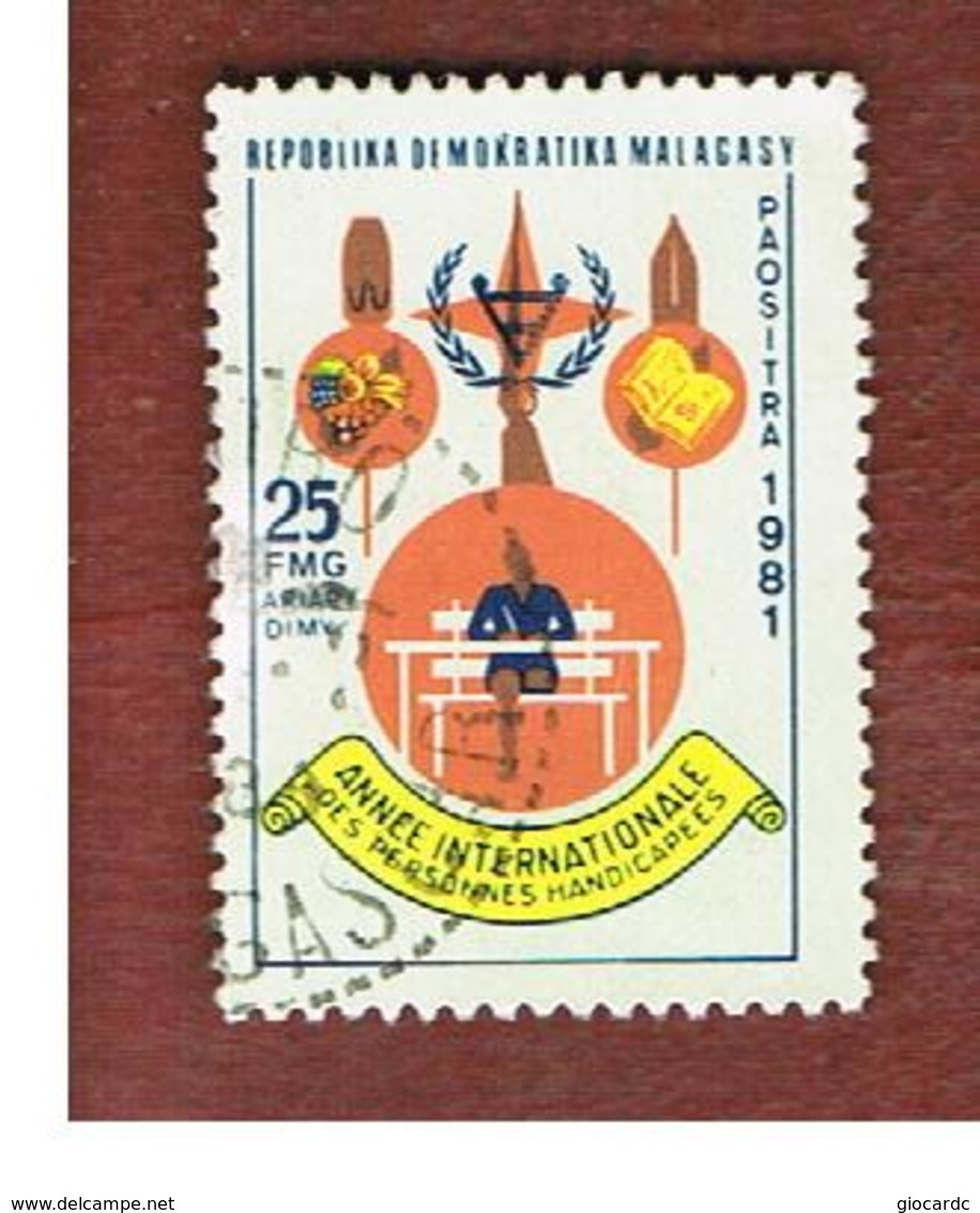 MADAGASCAR -  SG 435  -   1981  DISABLED INT. YEAR -  USED° - Madagascar (1960-...)