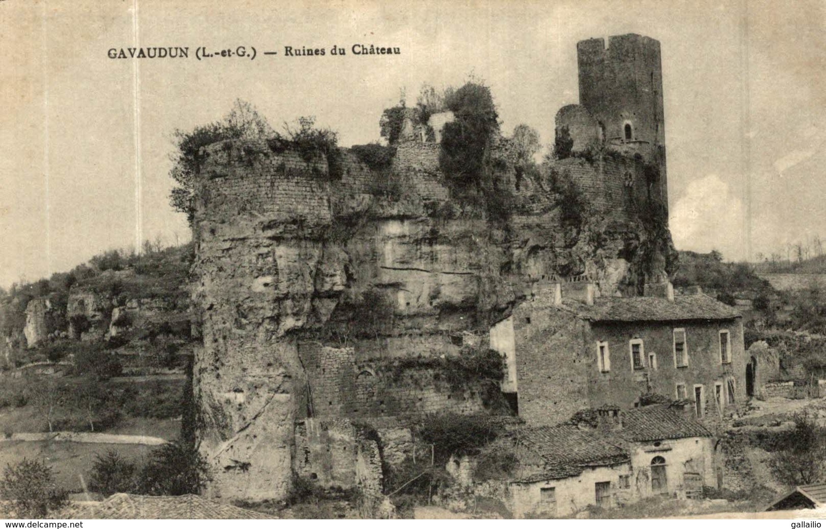 GAVAUDUN RUINES DU CHATEAU - Autres & Non Classés