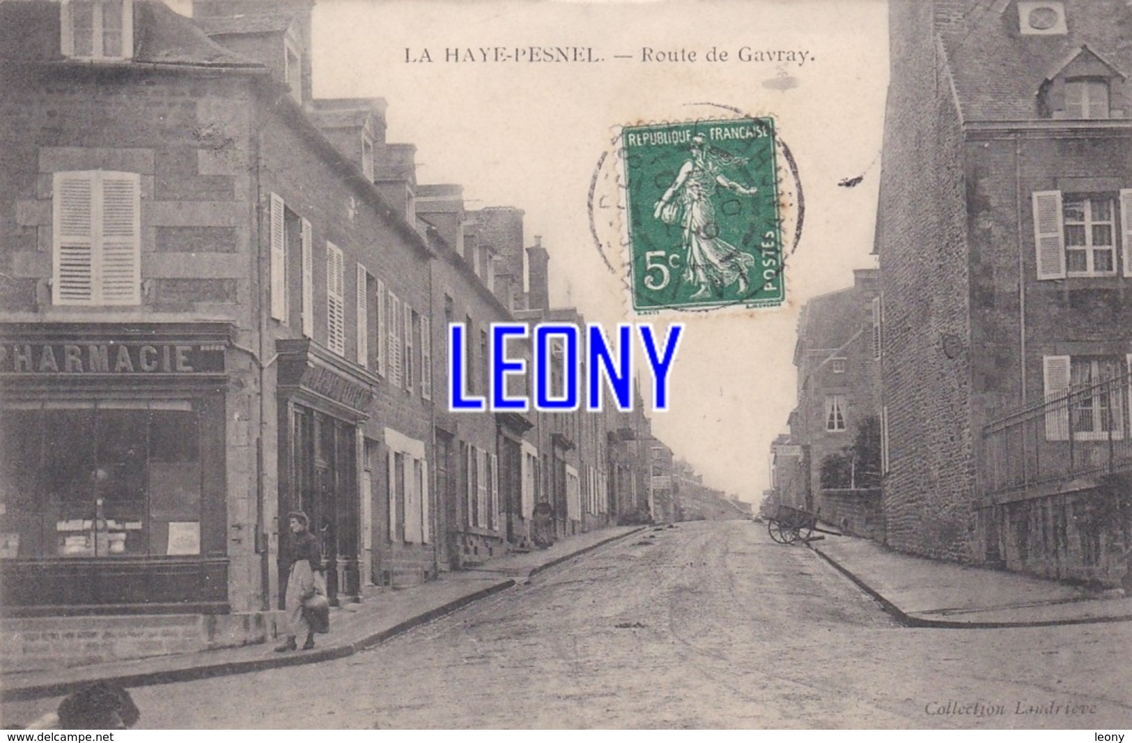 CPA De  LA HAYE PESNEL  (50) -  ROUTE De GAVRAY   - Collection LANDRIEVE - ANIMATIONS-1907 - PHARMACIE - Other & Unclassified