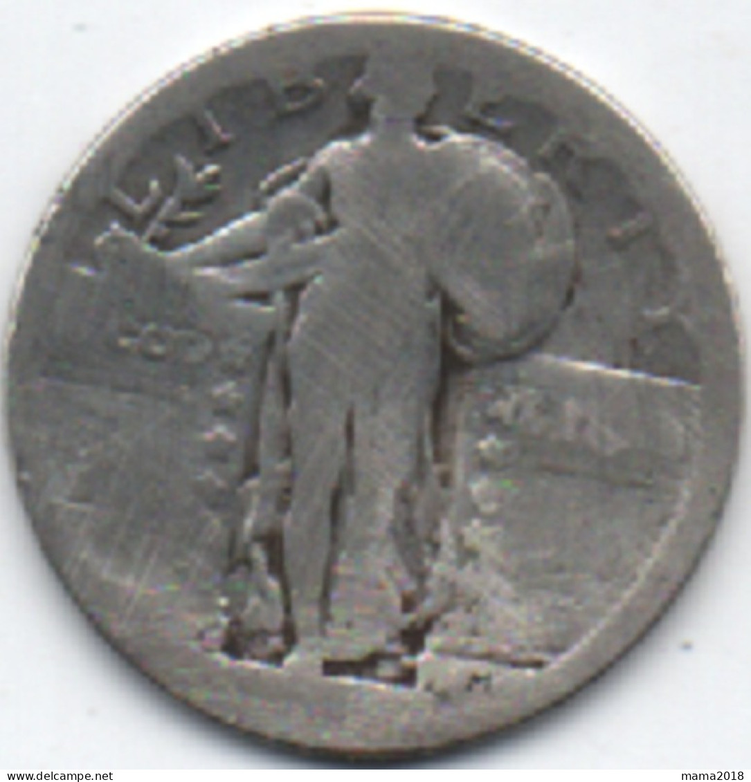 Quarter Dollar Argent   25 Mm - Da Identificare