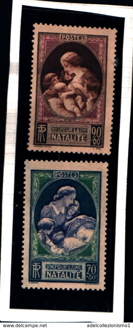 6734B) FRANCIA- 1939-PRO NATALITàI- 2v Y&T 440-41 - MNH** - Blocchi & Foglietti