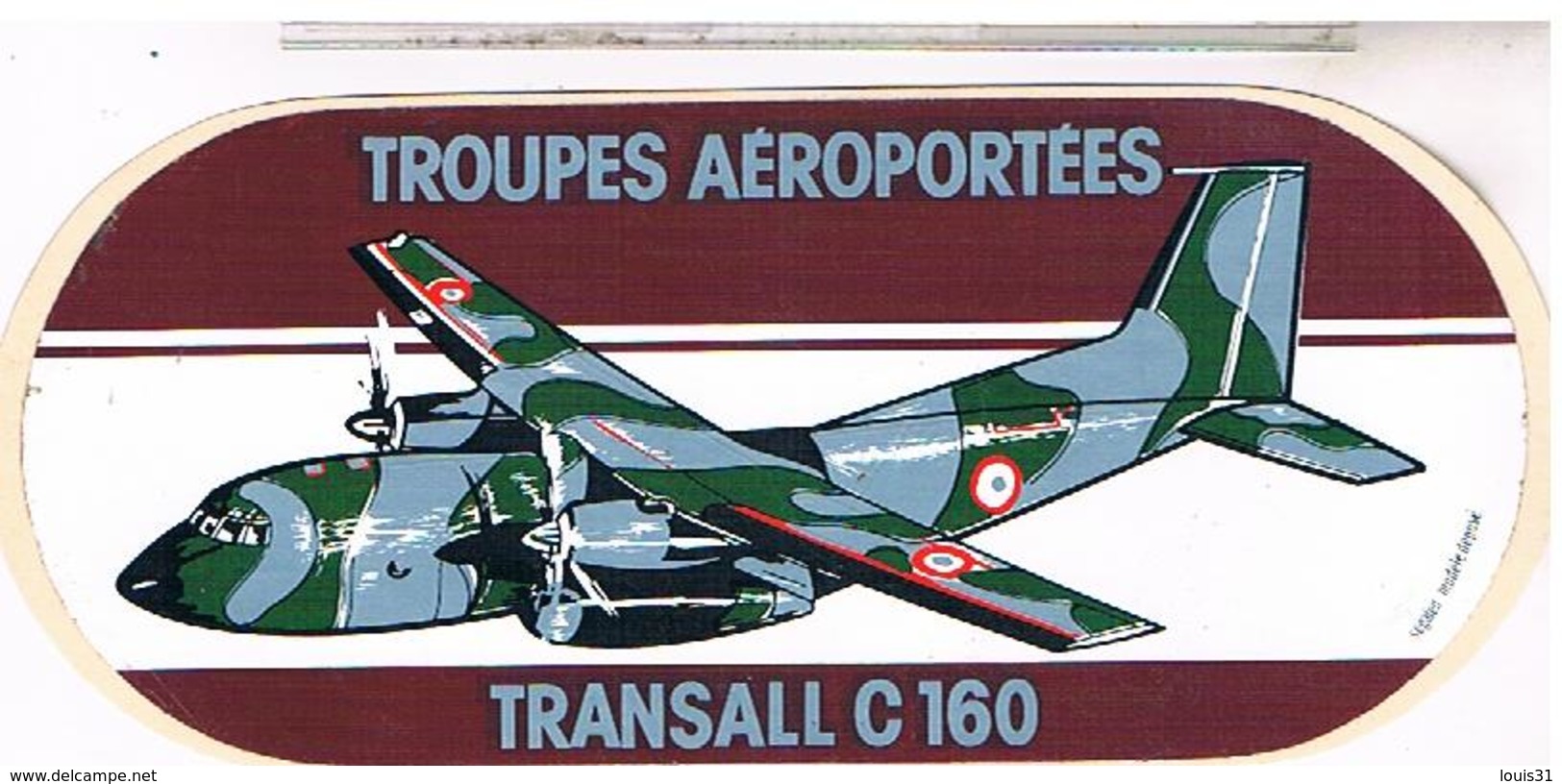 Transport Aviation Militaire Autocollant Transall C160   Ade2 - Autocollants