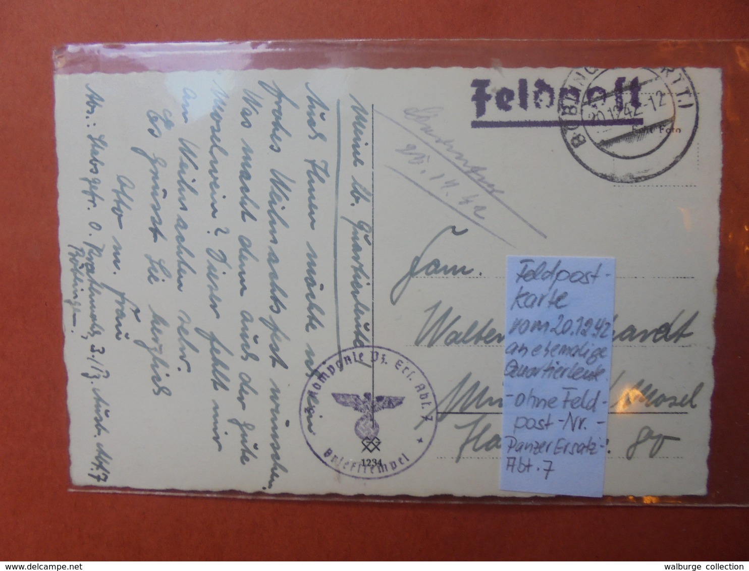 3eme REICH 1942-FELDPOST - Storia Postale
