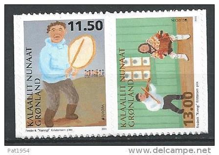 Groënland 2014, N°639/640 Neufs, Europa Adhésifs Issus De Carnet - Unused Stamps