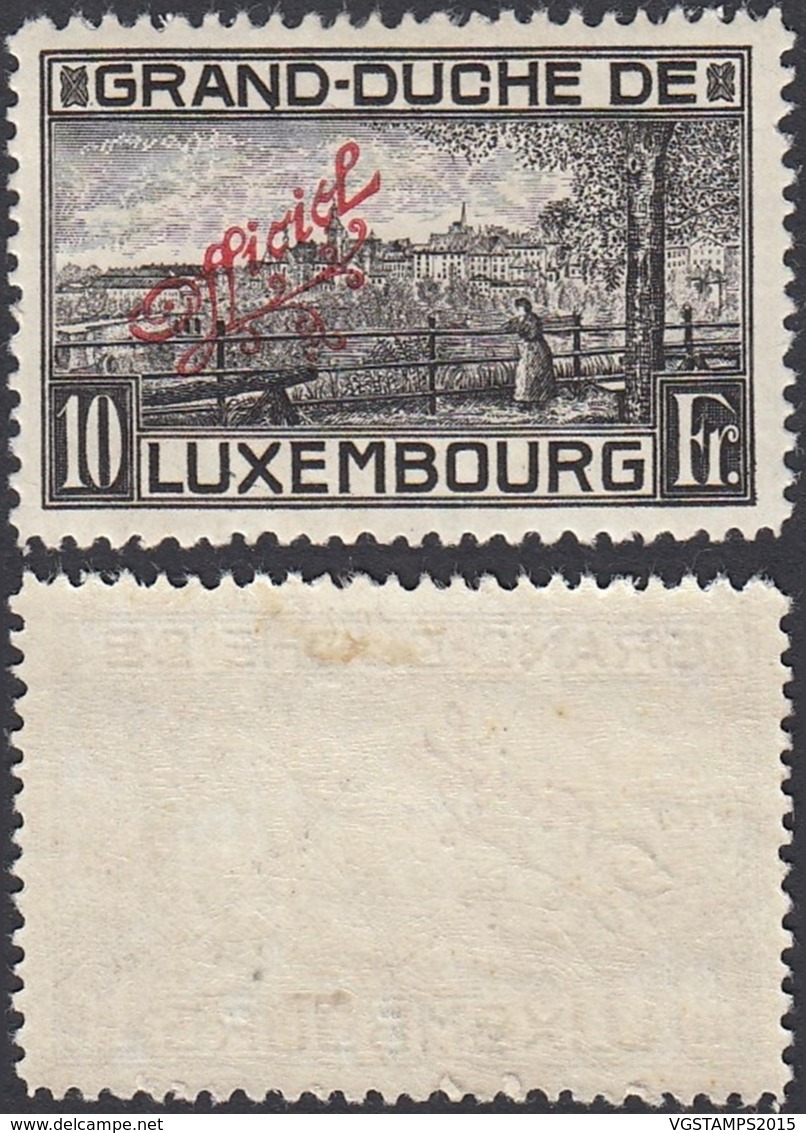 Luxembourg 1926 - Prifix Service 148 X Variété " N" Prolongé Dentelé 11 1/2  (BE) DC 3780 - Neufs