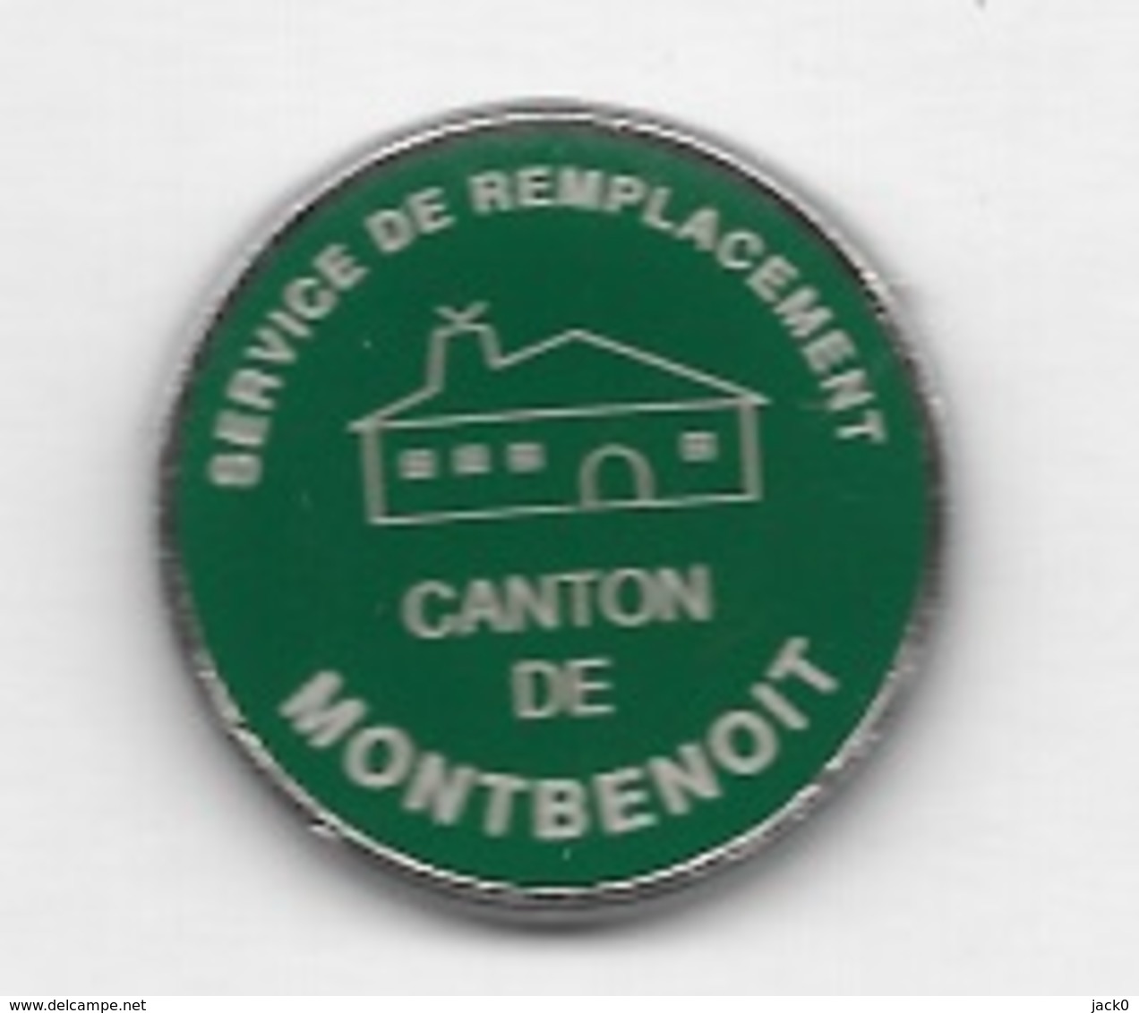 Pin's  Ville  Service  De  Remplacement  Canton  De  MONTBENOIT  ( 25 ) - Villes
