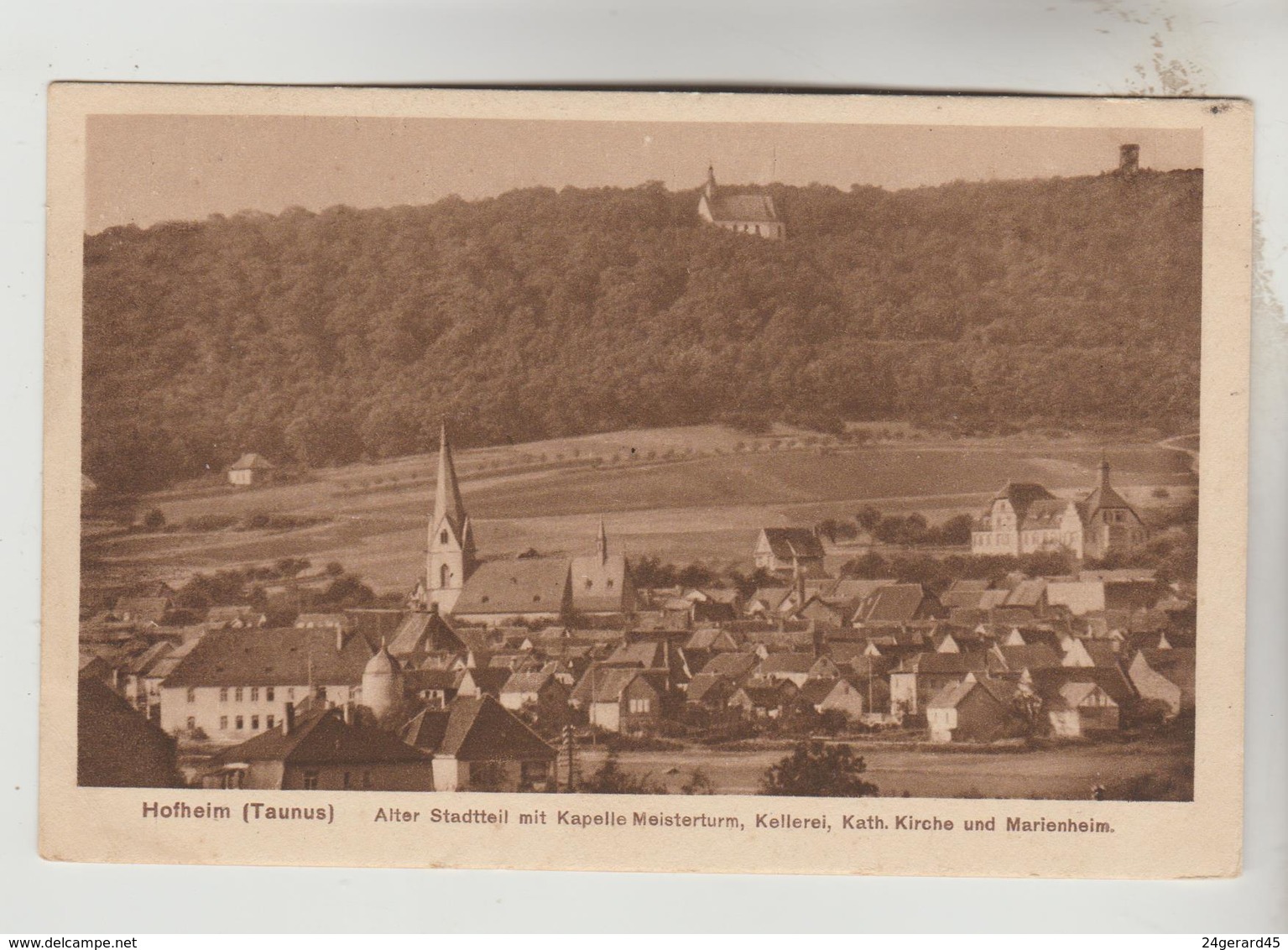 CPSM HOFHEIM (Allemagne-Hesse) - Alter Stadtteil Mit Kapelle Meisterturm, Kellerei, Kath. Kirche Und Marienheil - Hofheim