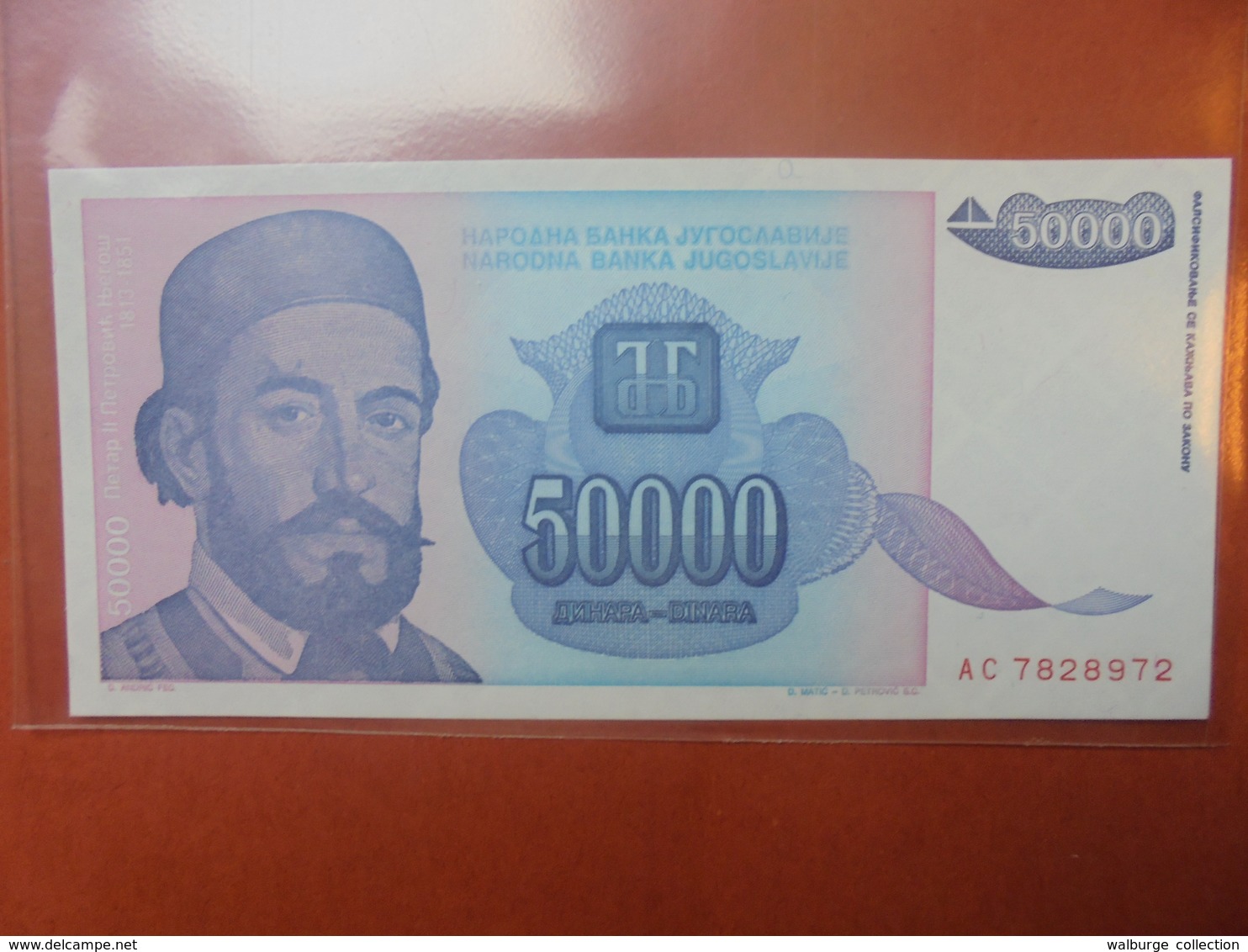 YOUGOSLAVIE 50.000 DINARA 1993 PEU CIRCULER/NEUF - Yougoslavie