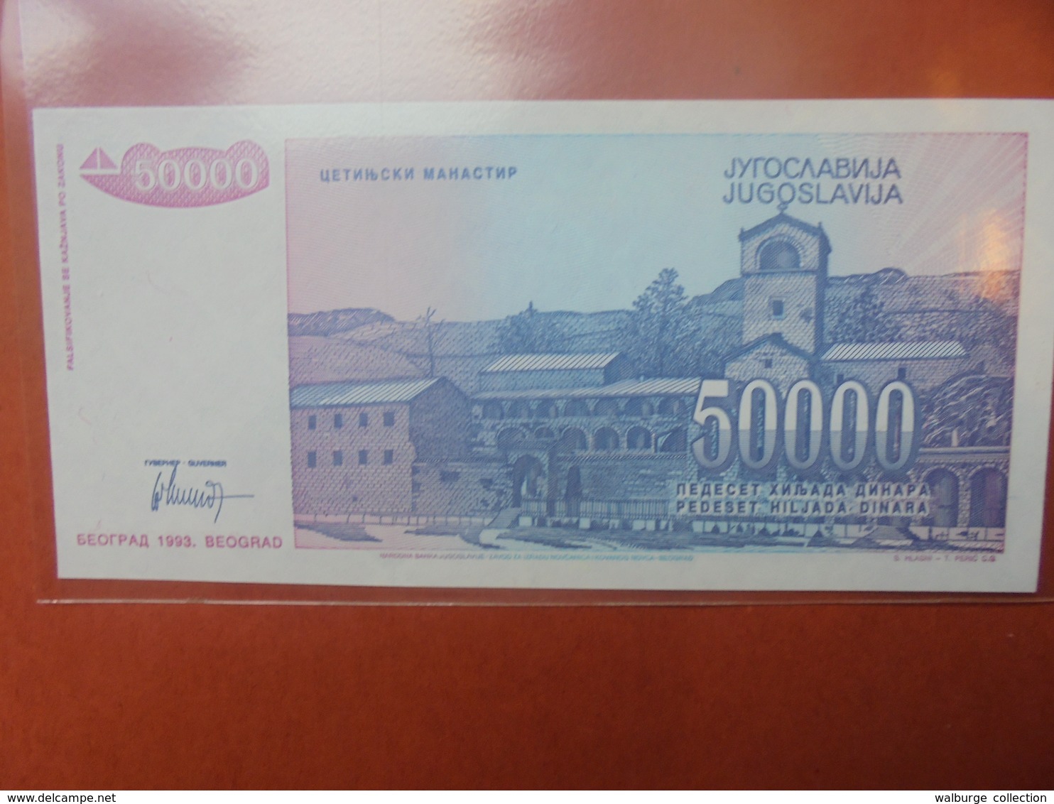 YOUGOSLAVIE 50.000 DINARA 1993 PEU CIRCULER/NEUF - Yougoslavie