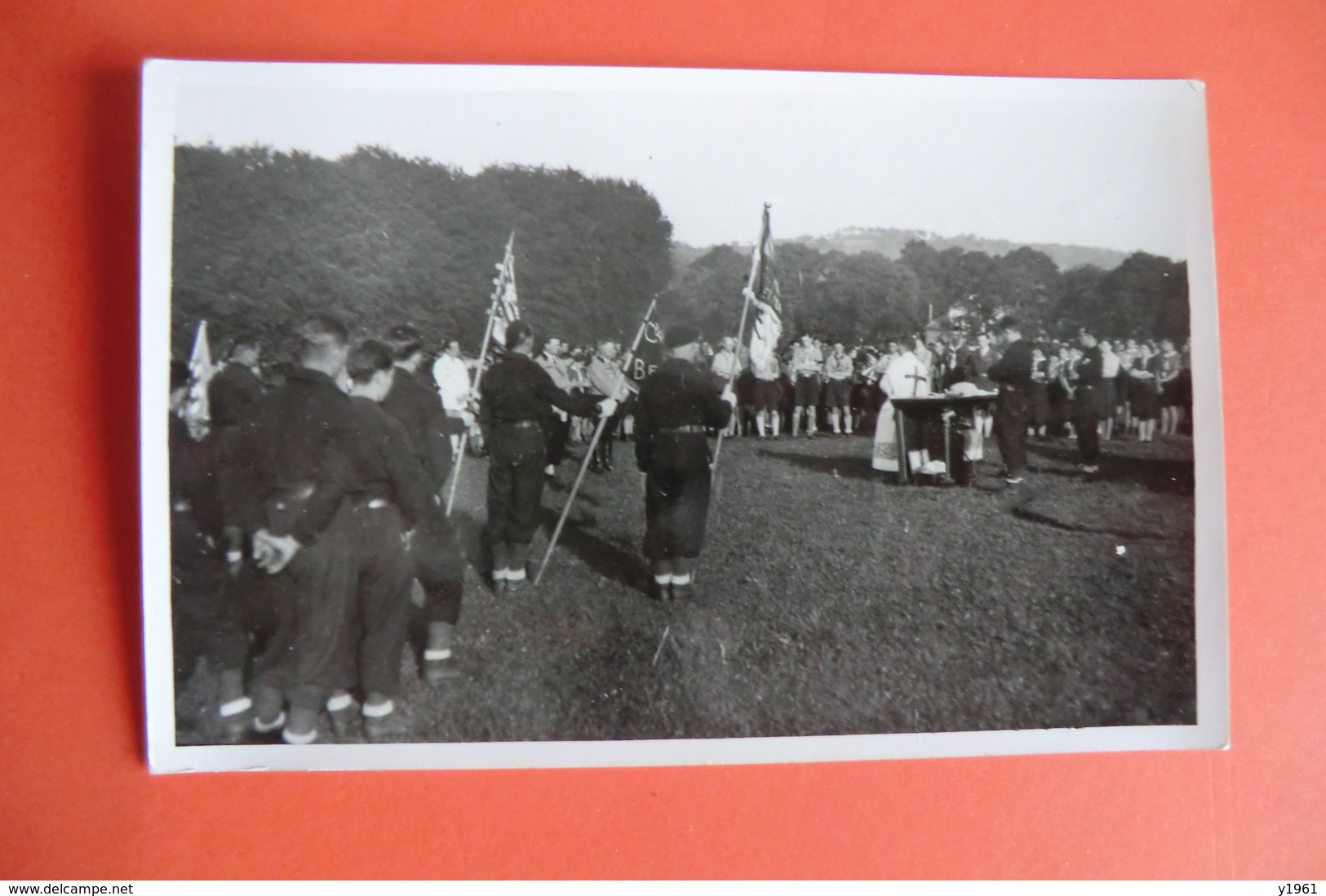 CPA CARTE PHOTO 19 CORREZE LAPLEAU. CHANTIERS DE LA JEUNESSE N°20. GROUPEMENT TURENNE. - Autres & Non Classés