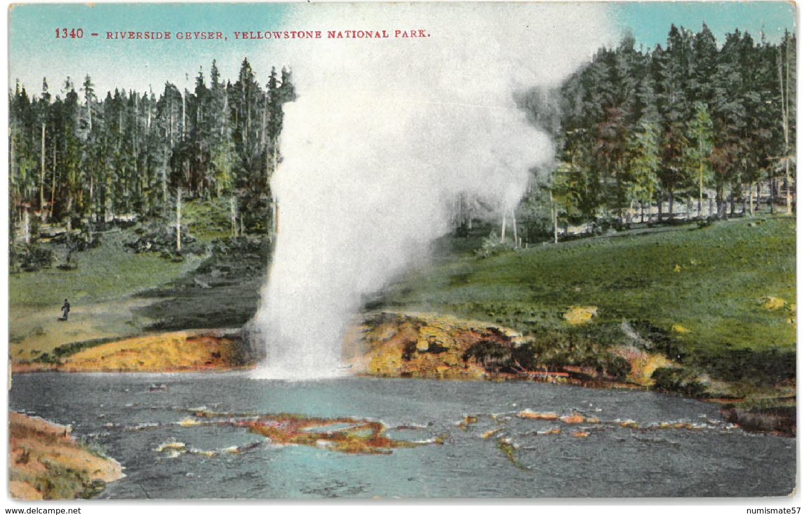 CPA YELLOWSTONE National Park - Riverside Geyser - Yellowstone