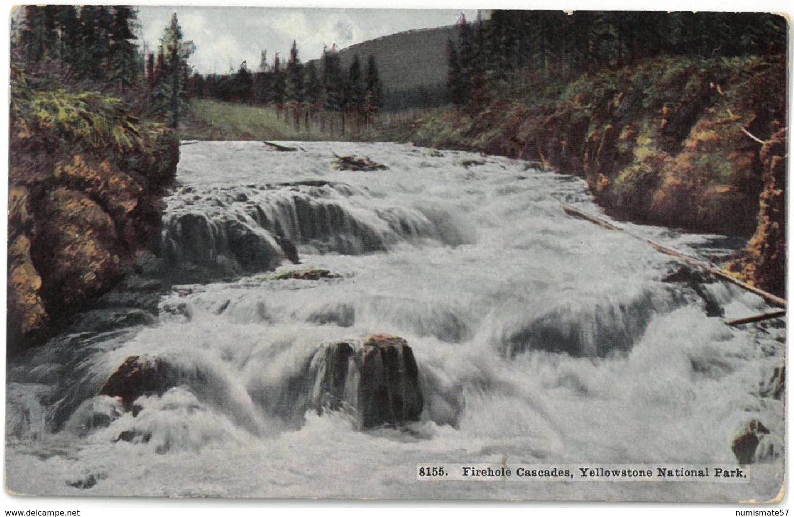 CPA YELLOWSTONE National Park - Firehole Cascades - H.H.T CO. N°8155 - Yellowstone