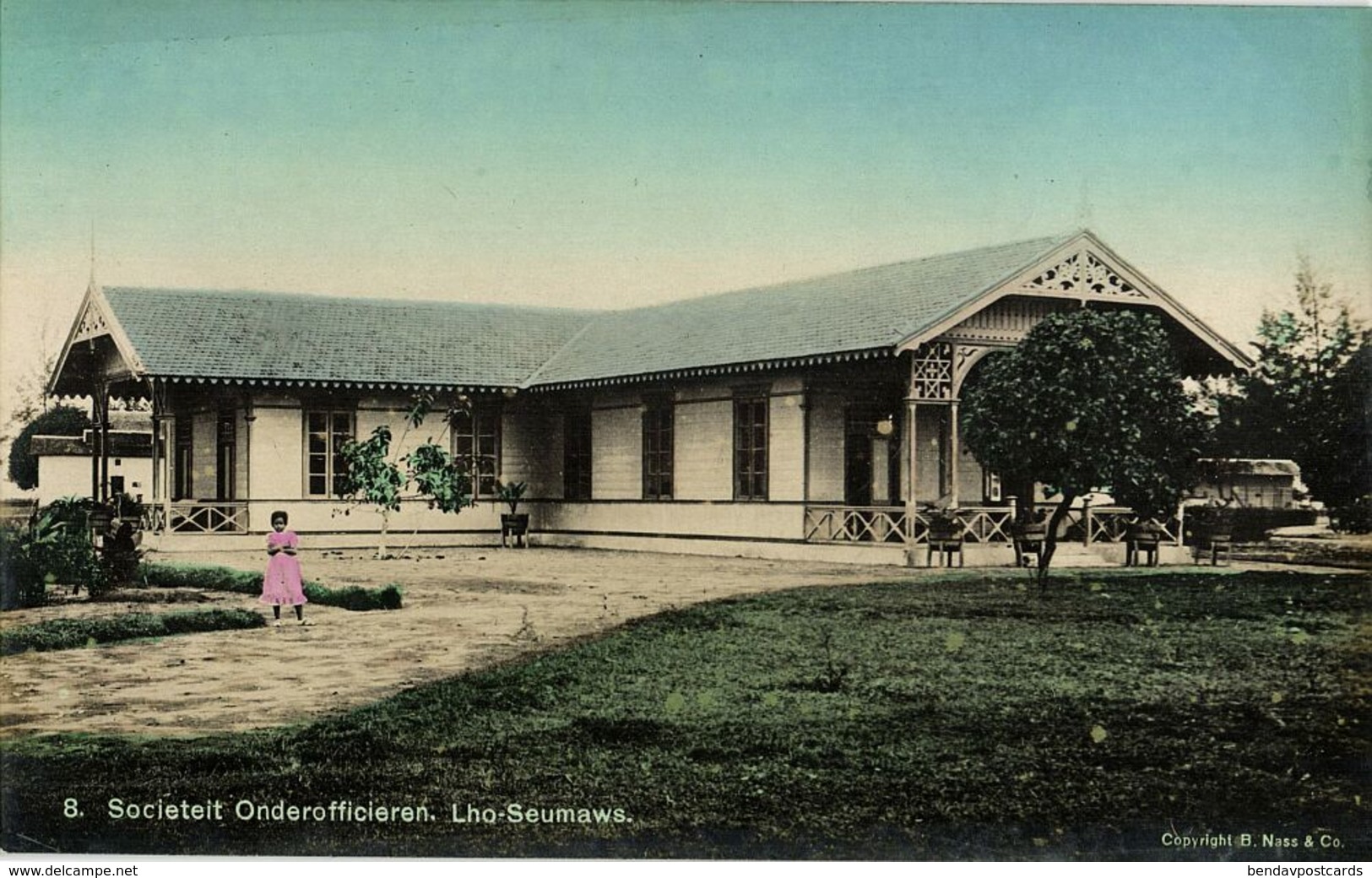 Indonesia, SUMATRA, LHO-SEUMAWE, Aceh Atjeh, Petty Officers Club KNIL (1910s) - Indonesië