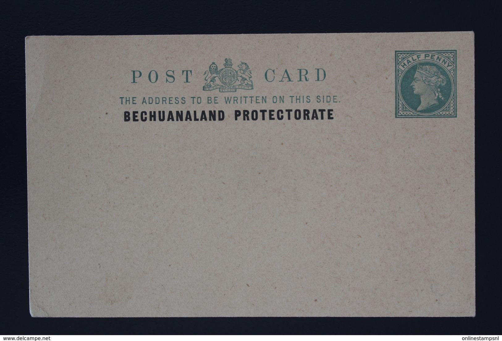 BRITISH BECHUANALAND  Postcard Unused HG P1 - 1885-1895 Crown Colony