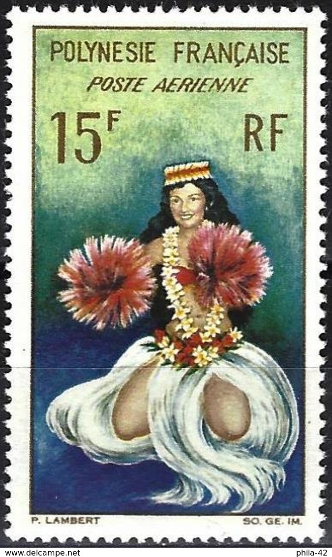 French Polynesia 1964 - Mi 35 - YT Pa 7 ( Tahitian Dancer ) MH* - Unused Stamps