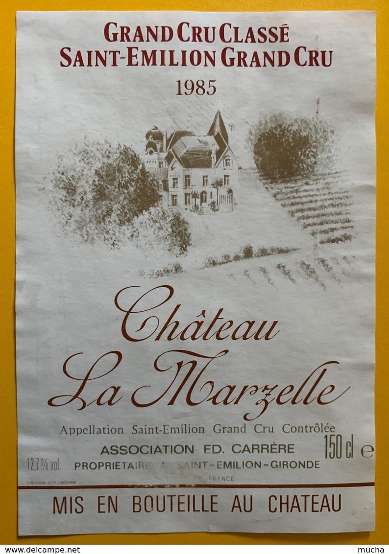 11434 - Château La Marzelle 1985 Saint Emilion - Bordeaux