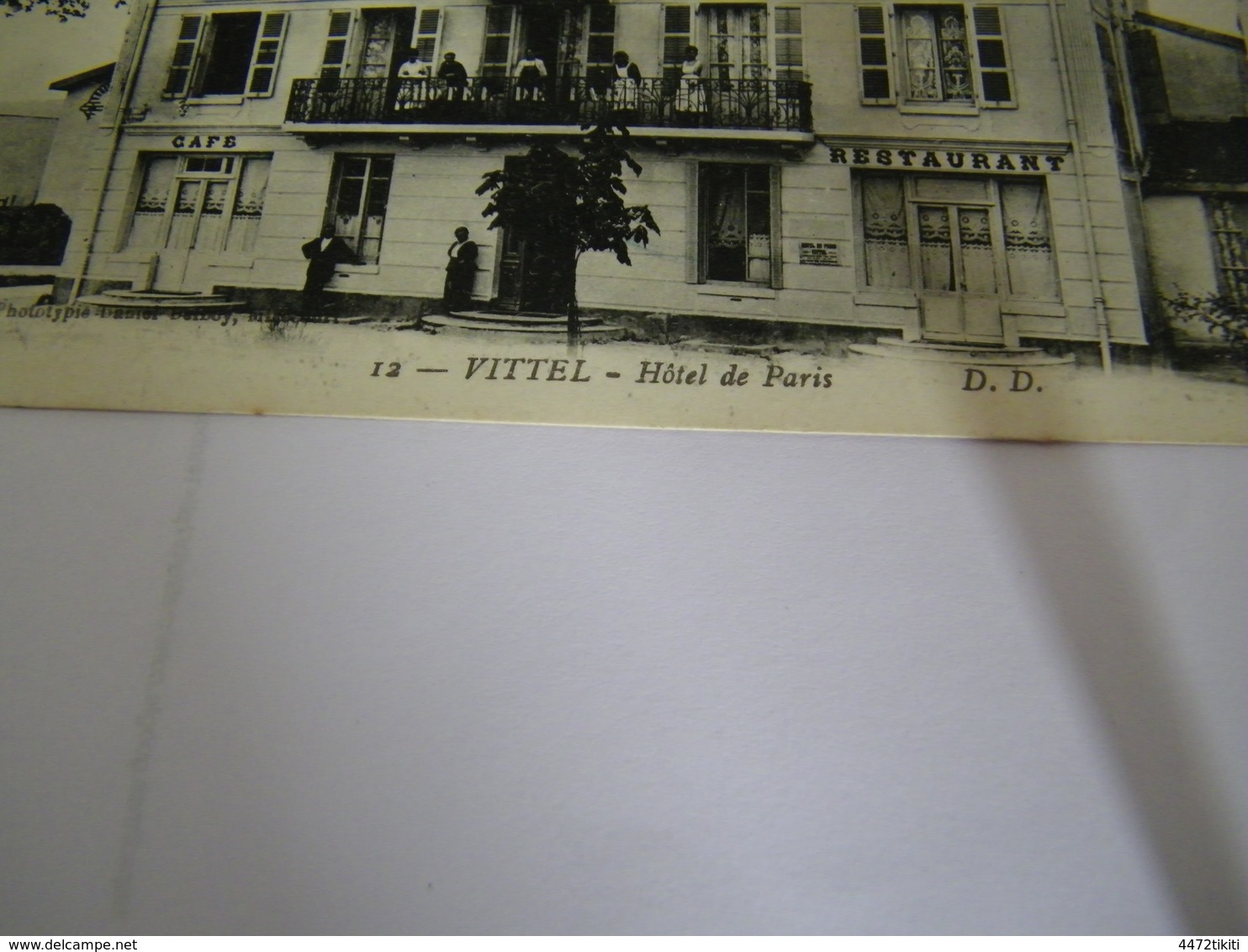 C.P.A.- Vittel (88) - Café Restaurant Hôtel De Paris - 1915 - SUP (CJ 94) - Contrexeville