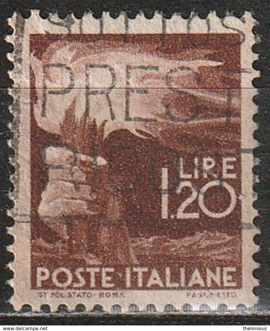 1945 Serie Democratica Lire 1,20 - Usato - 1946-60: Usados