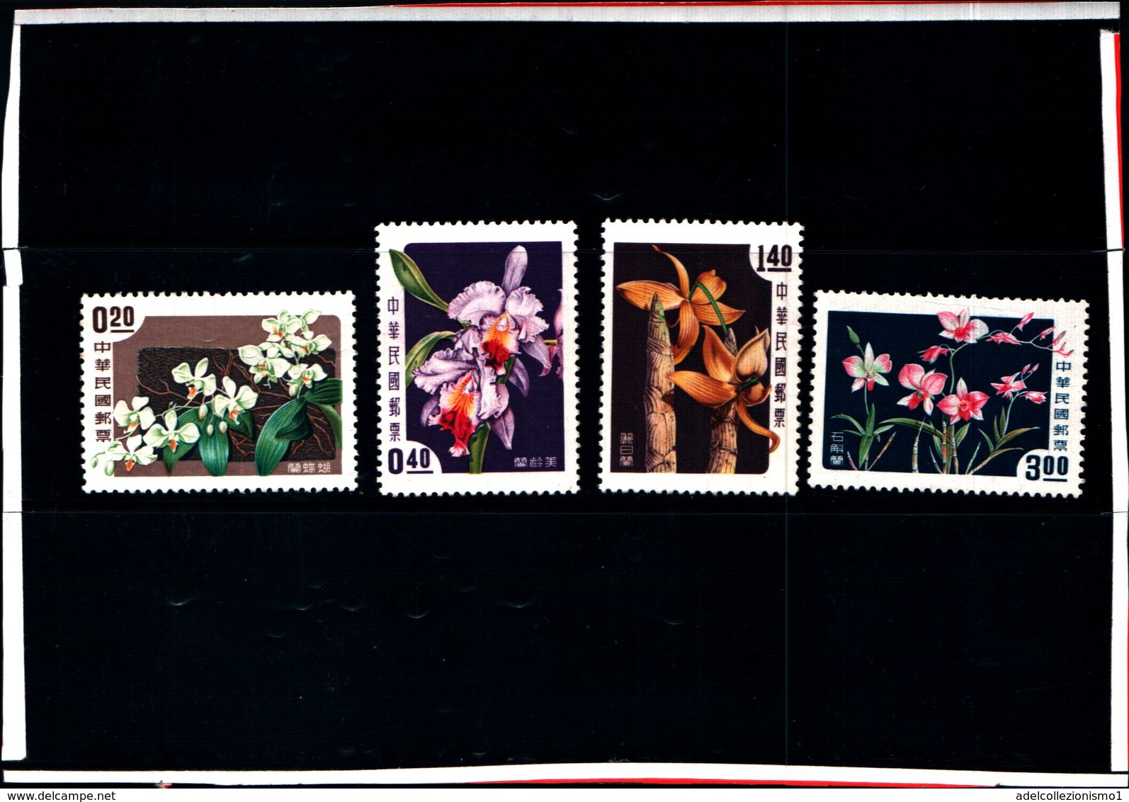 6750B) FORMOSA- ORCHIDEE DIVERSE-N.255-58-MNH** - Nuovi